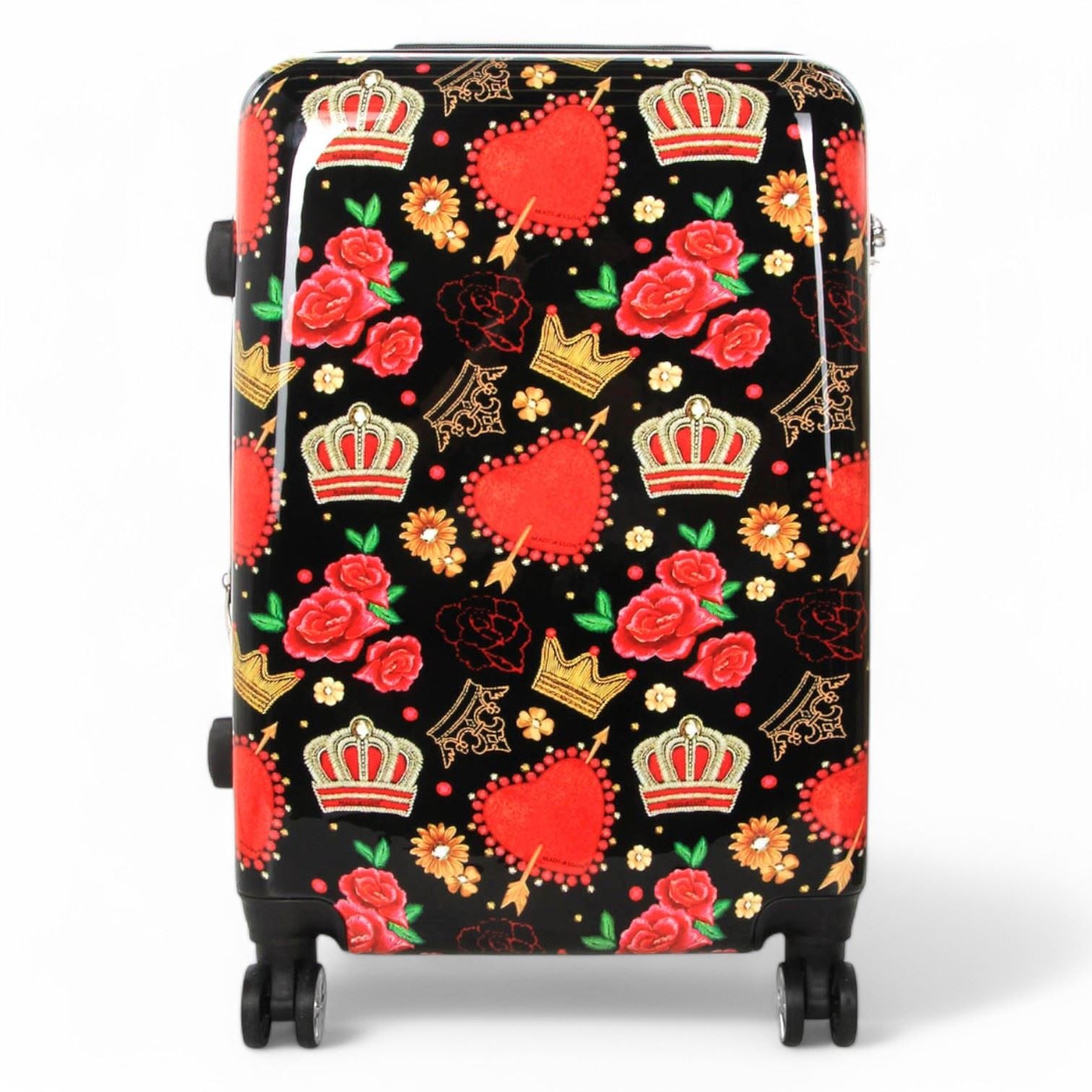 Ballina Medium Hard Shell Suitcase in Black Queen Rosses