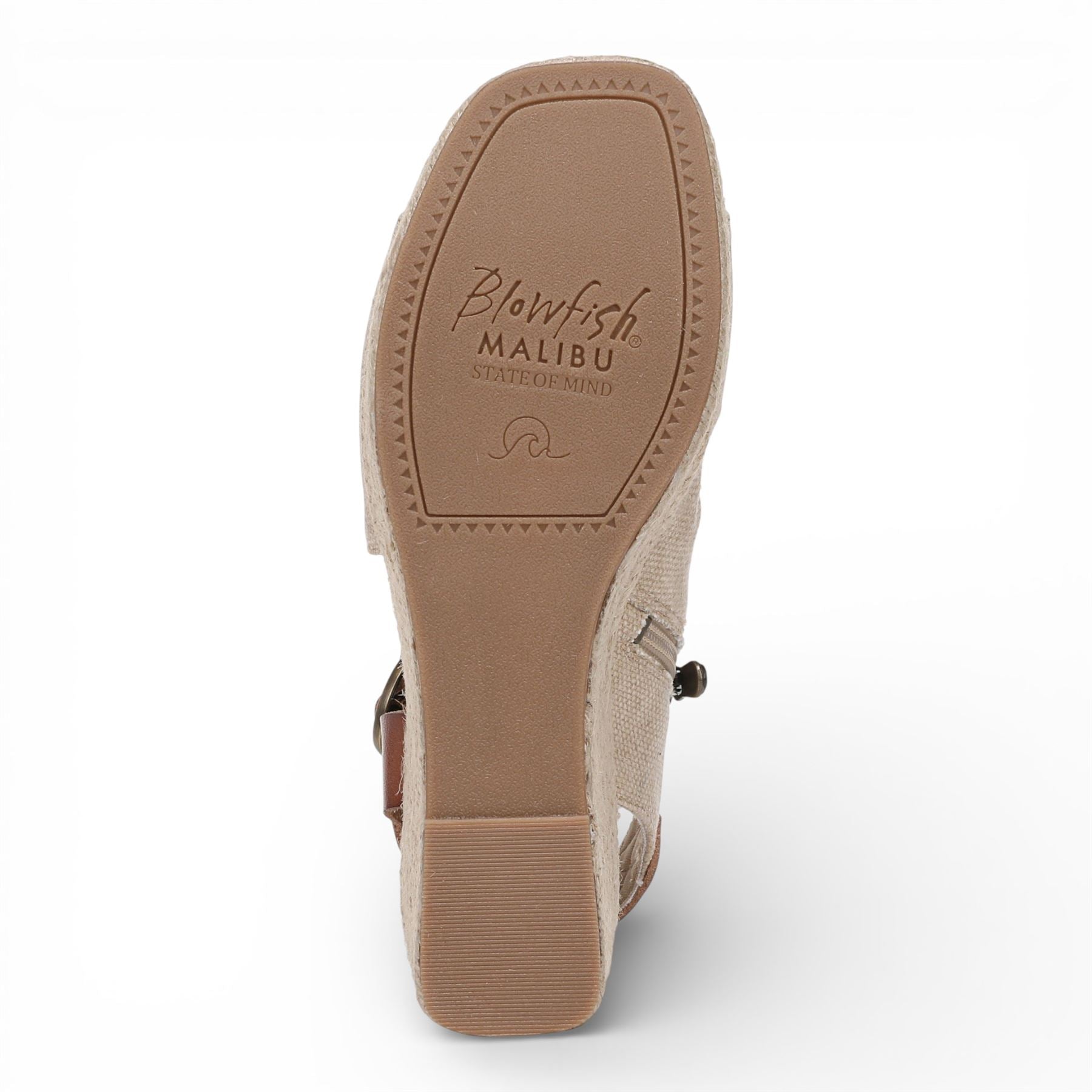 Blowfish Malibu Womens Brown Beige Wedge Slingbacks Heel Sandals - Amira