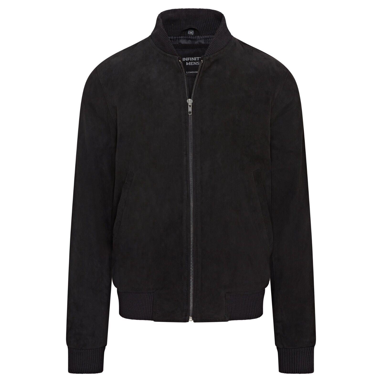 Mens Soft Goat Suede MA-1 Varsity Bomber Jacket - Uxbridge
