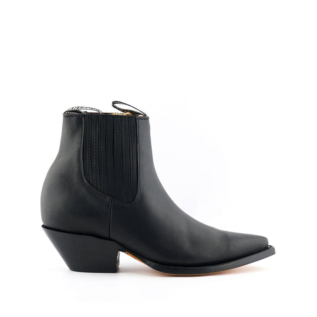 Grinders Unisex Black Western Chelsea Boots- Mustang - Upperclass Fashions 