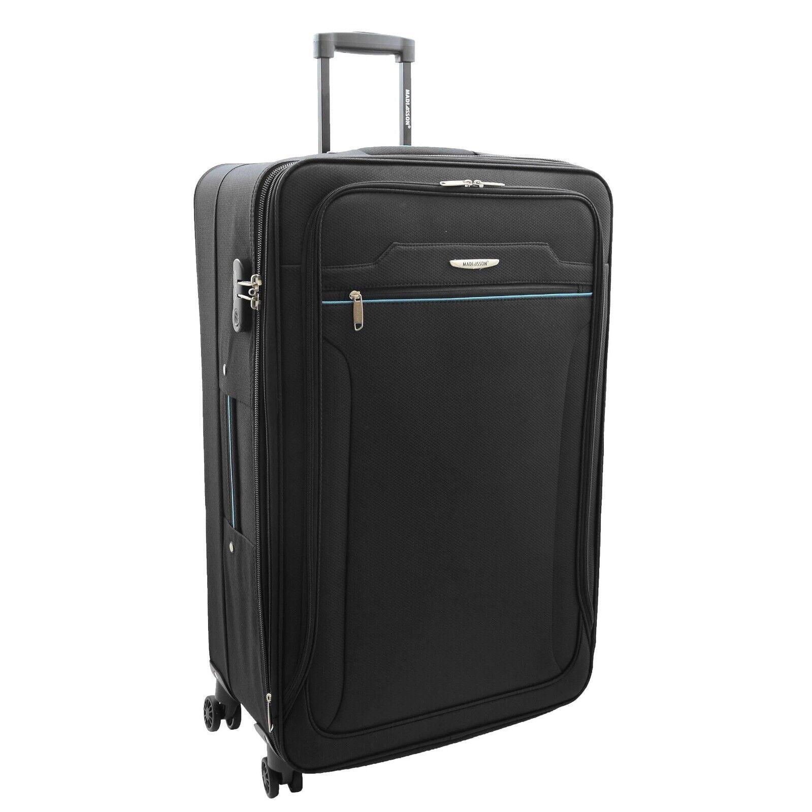 Calera Large Soft Shell Suitcase in Black