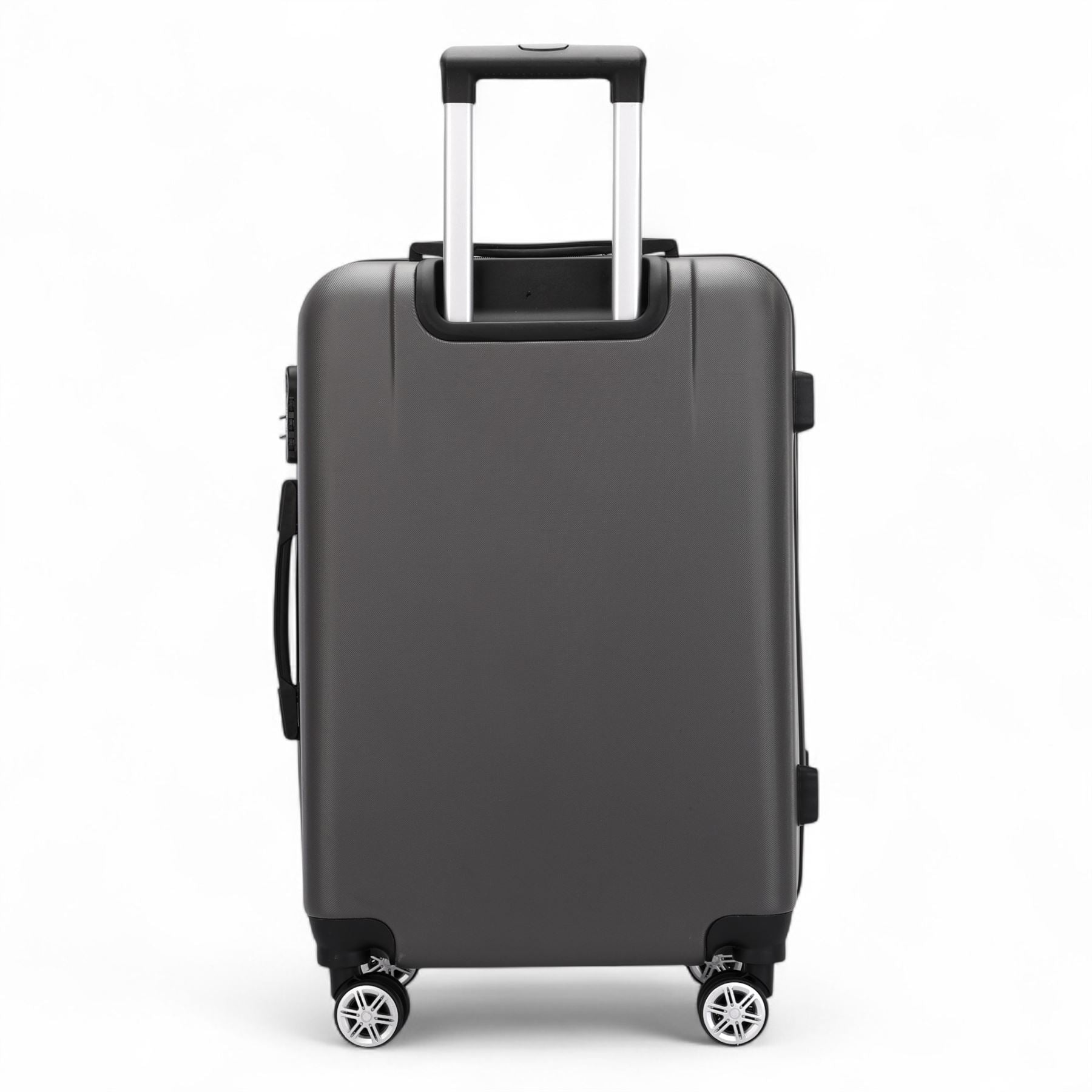 Calgary Large Hard Shell Suitcase in Charcoal Black