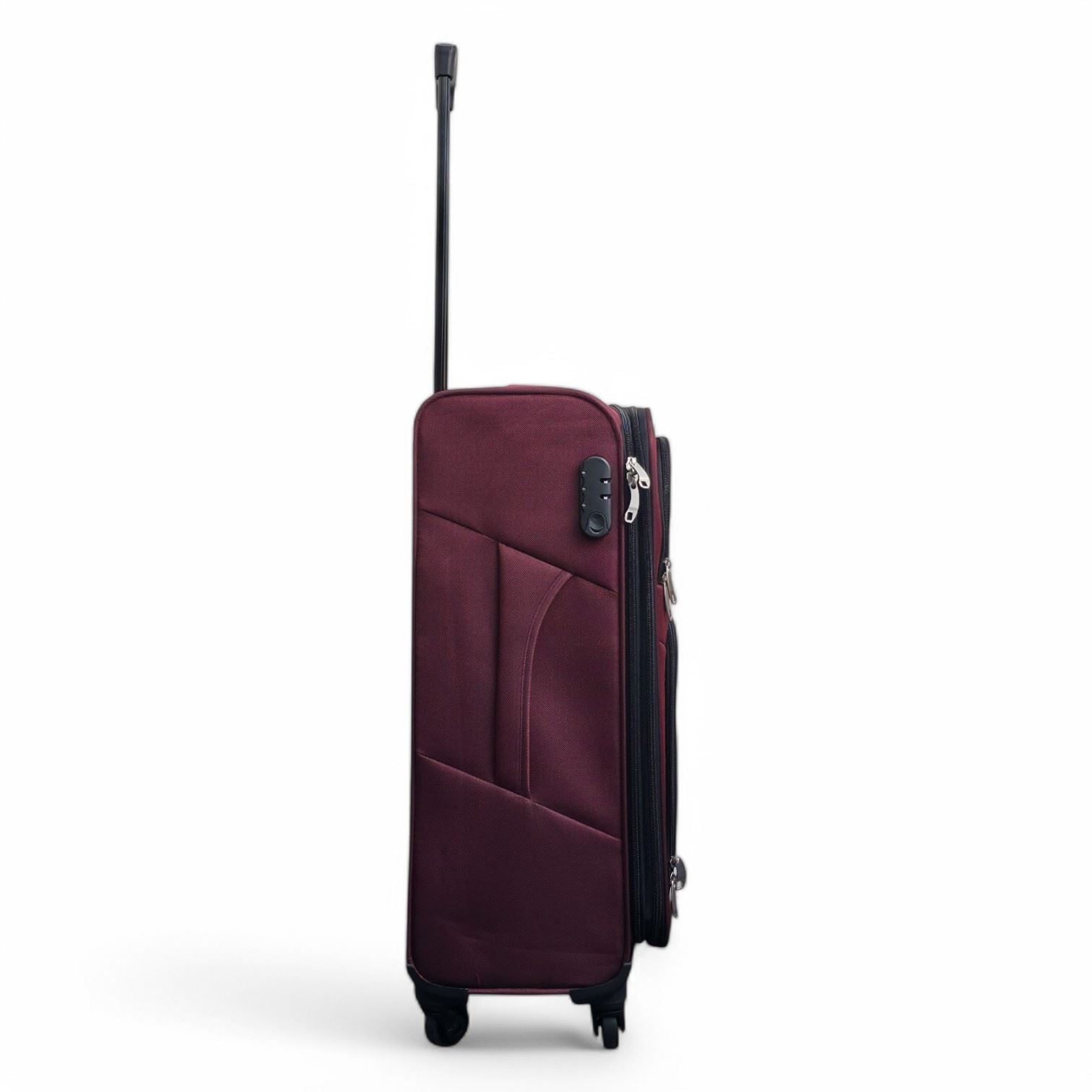 Tahara Large Soft Shell Suitcase in Wine