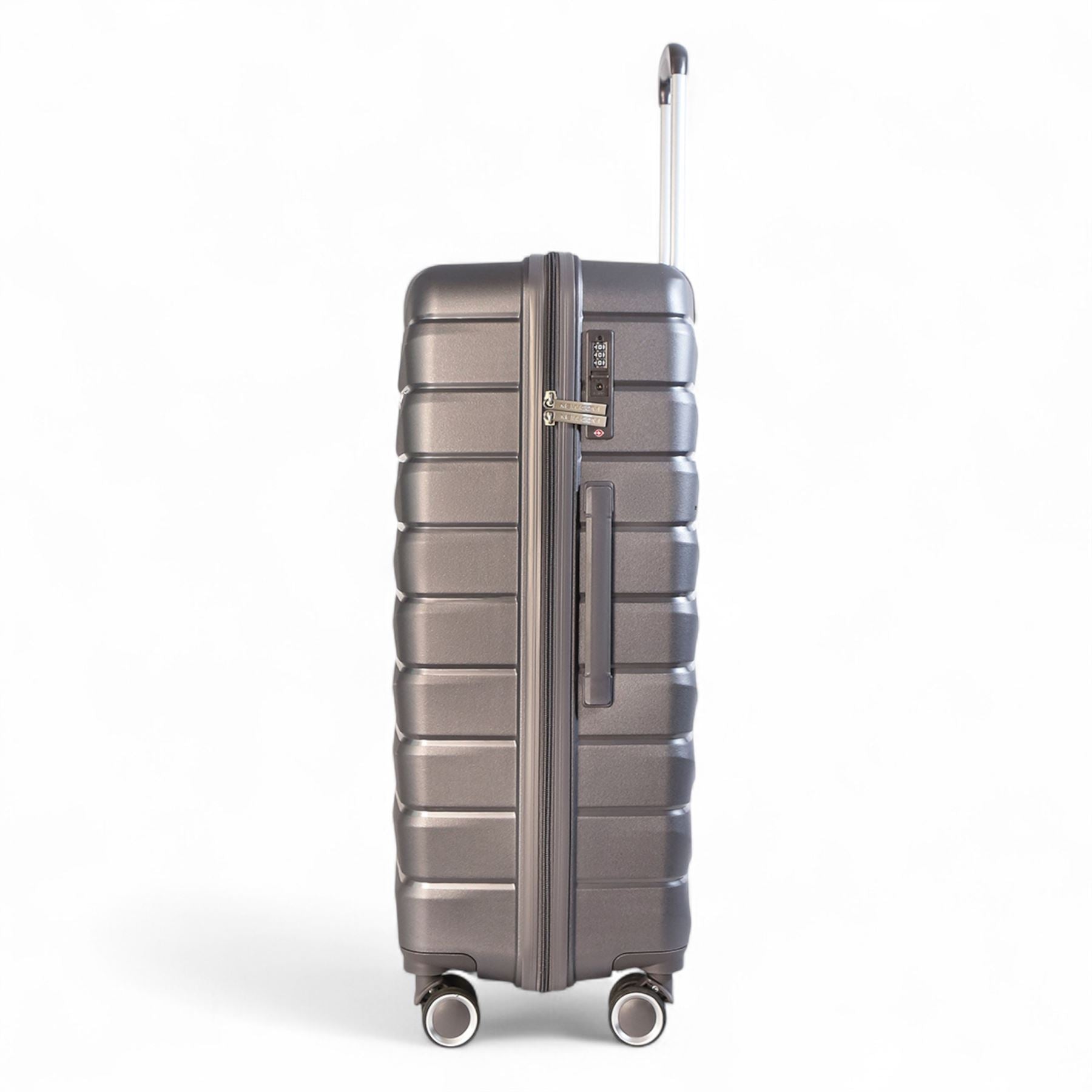 Forster Large Hard Shell TSA Suitcase in Smoke Grey