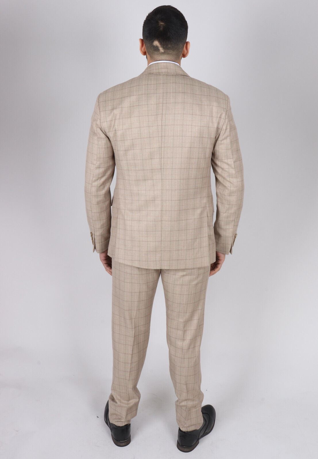 Mens IM2 Classic Plain Beige 3 Piece Suit