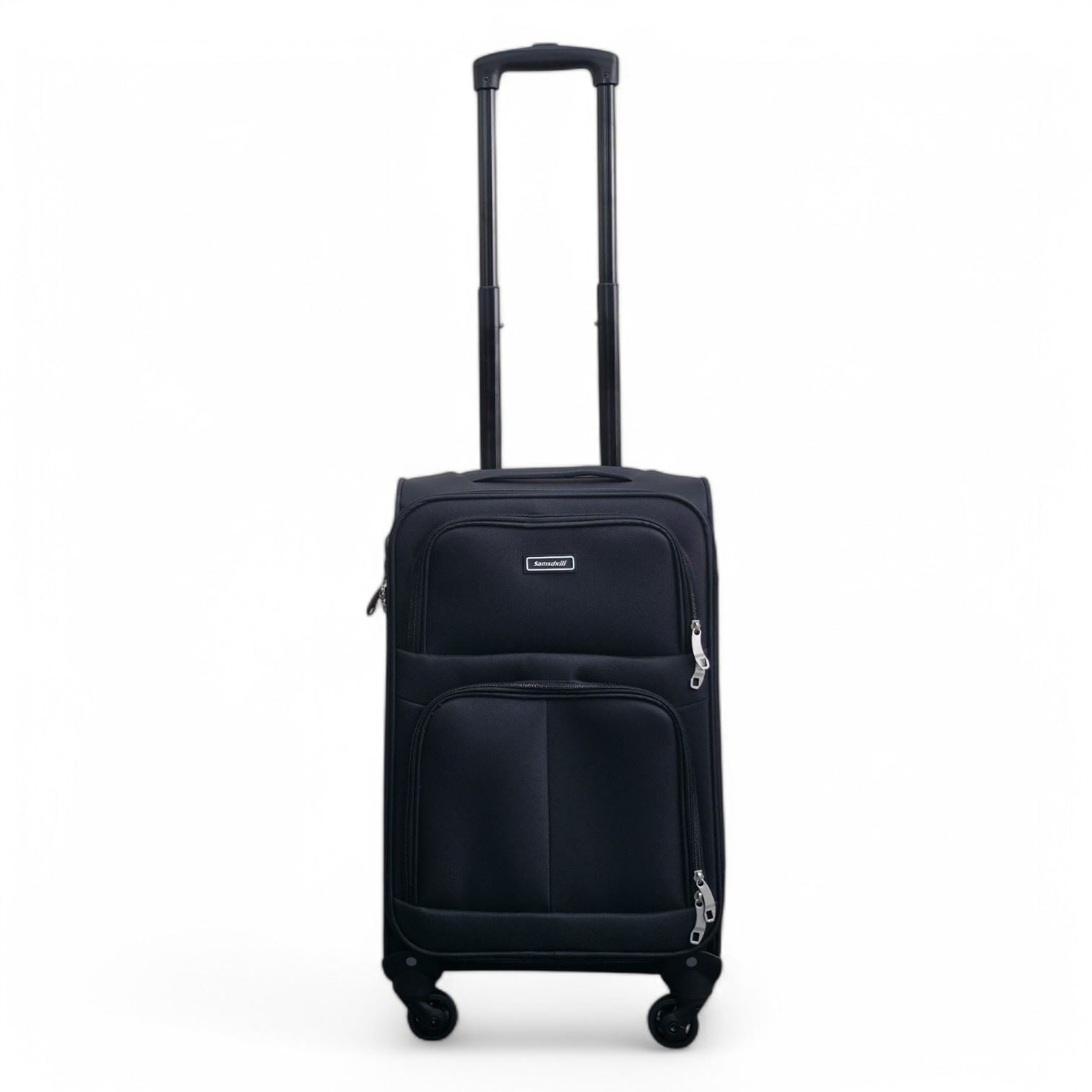 Tahara Cabin Soft Shell Suitcase in Black