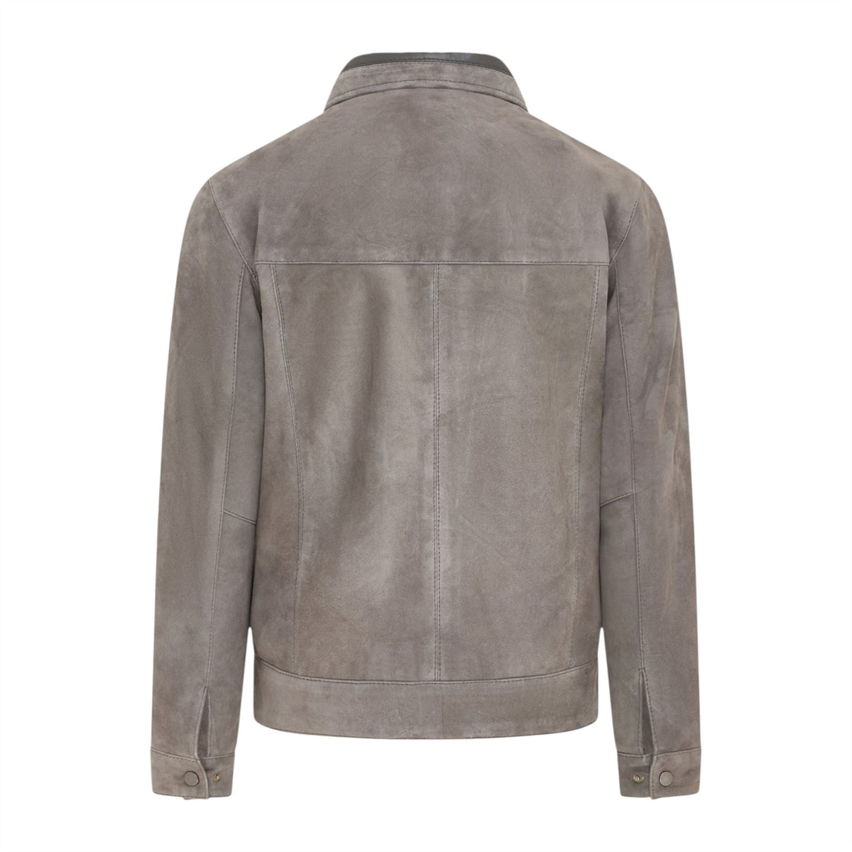 Mens Retro Classic Suede Leather Harrington Biker Jacket - Bryne