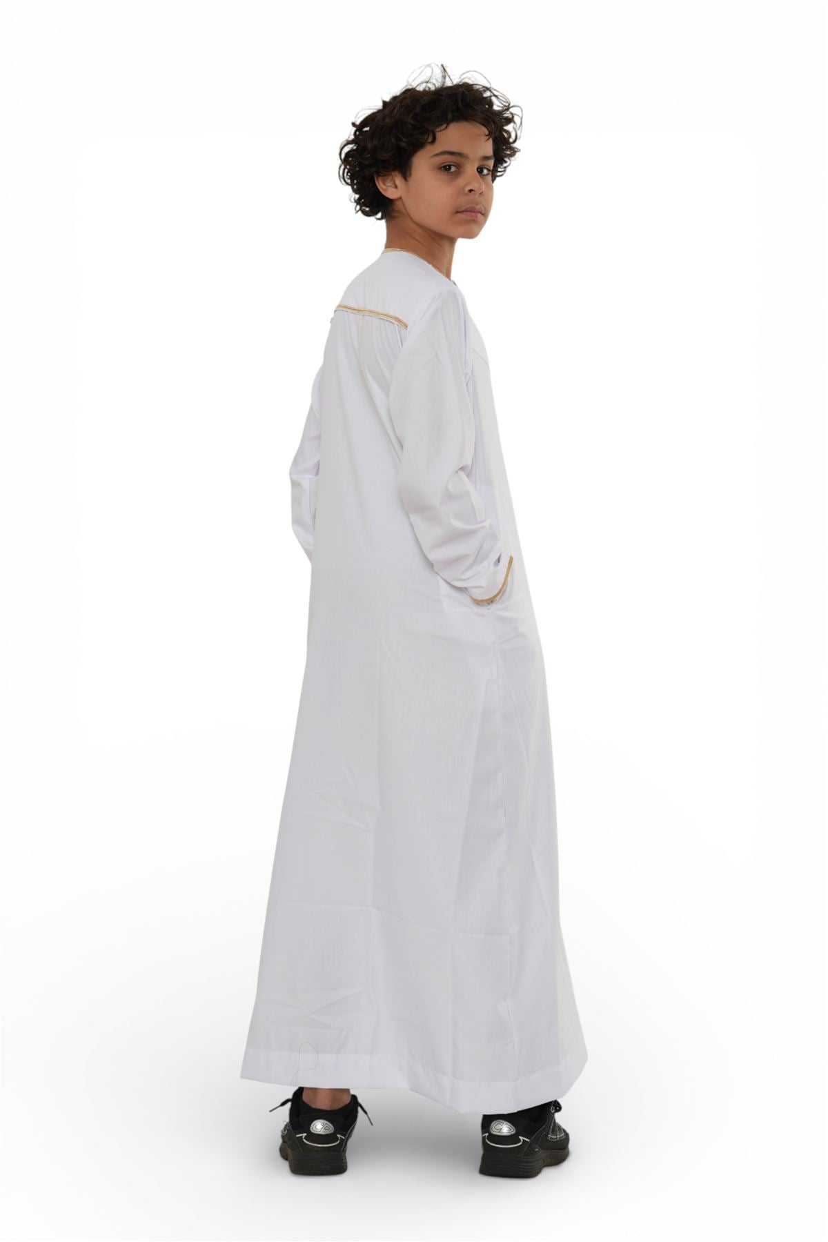Kids Boys Ramadan Moroccan Thobe Robe Emirati Eid Jubba- TT-003