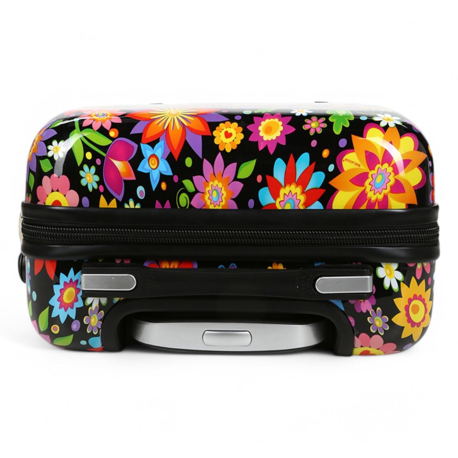 Ballina Set of 3 Hard Shell Suitcase in Black Flower