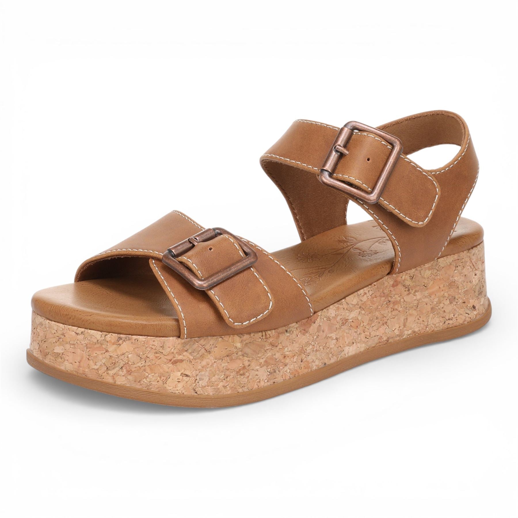 Blowfish Malibu Women’s Tan Faux Leather Platform Sandals - Magical