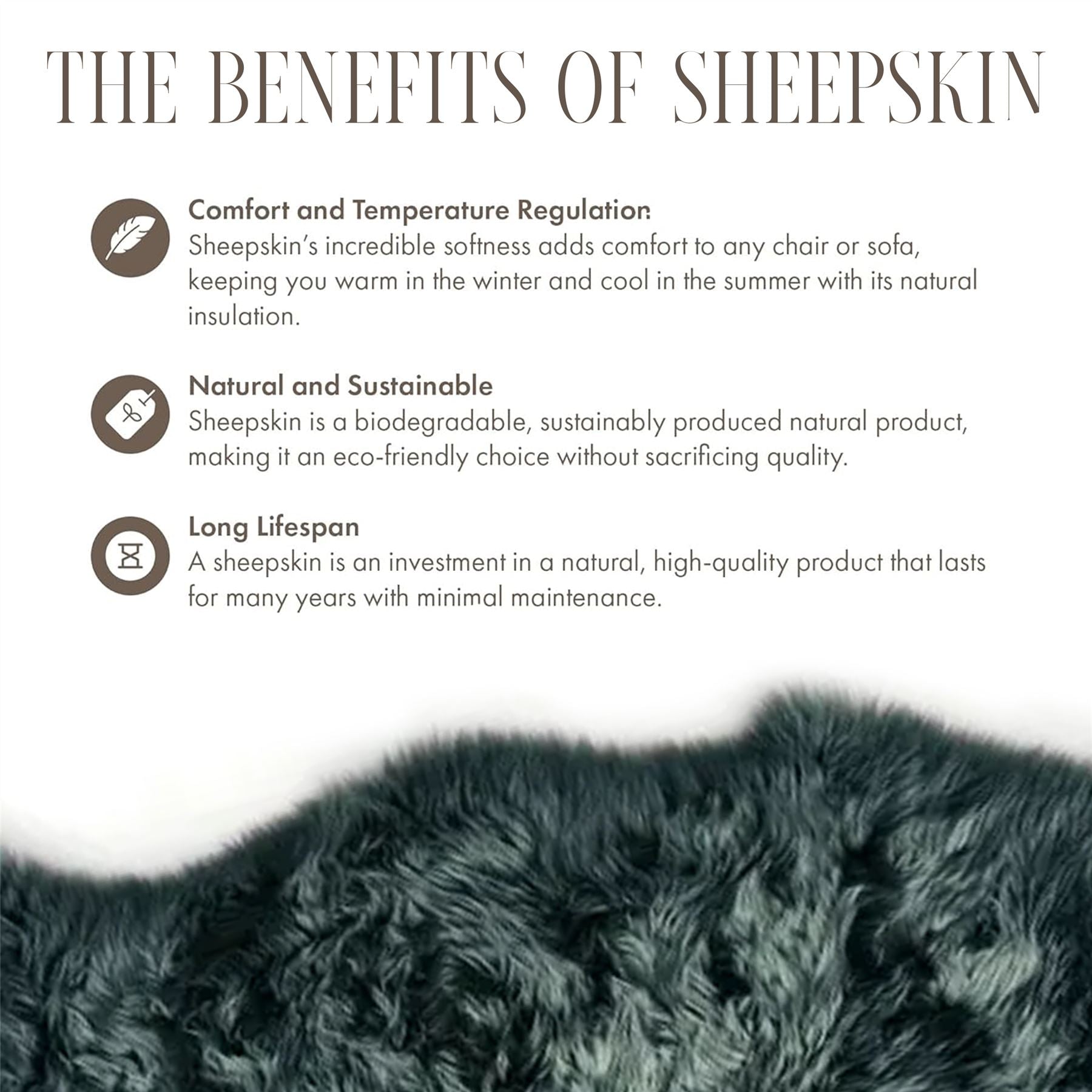 Genuine Sheepskin Natural Silky Soft Fluffy Real Wool Rug