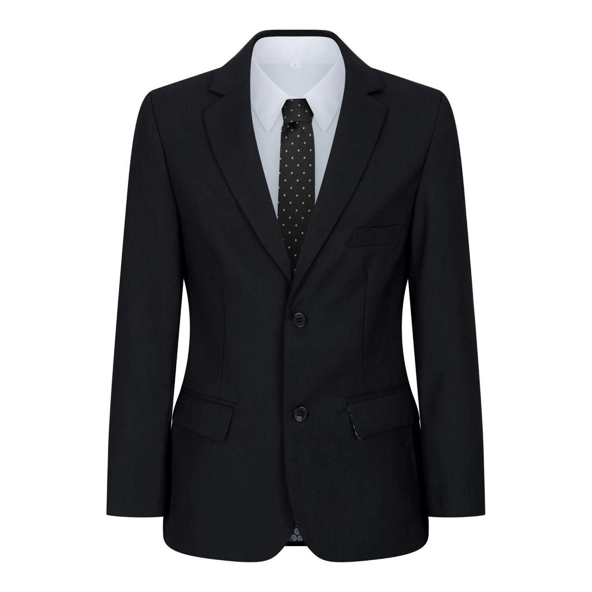 Boys 5 Piece Black Classic Suit