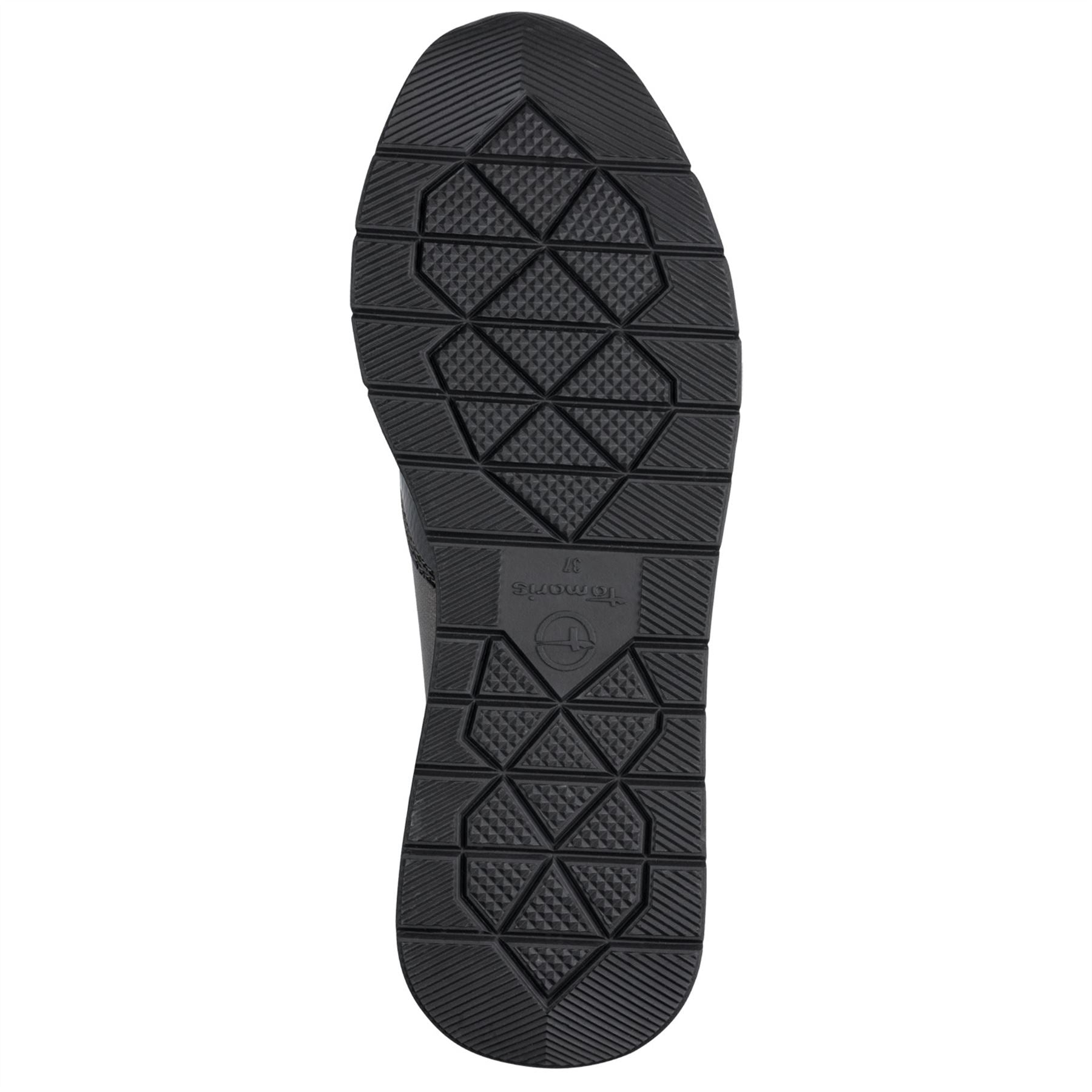 Tamaris Womens Pewter Silver Pink Fashion Lace-up Zipped Sneakers Trainers