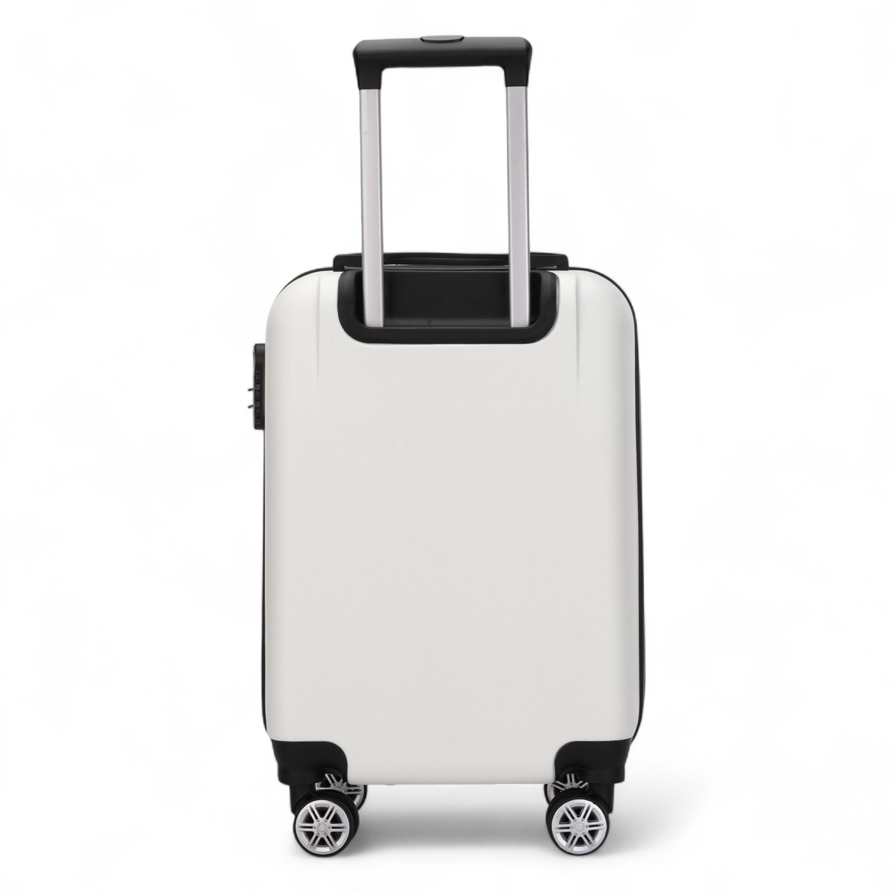 Calgary Cabin Hard Shell Suitcase in Cream White