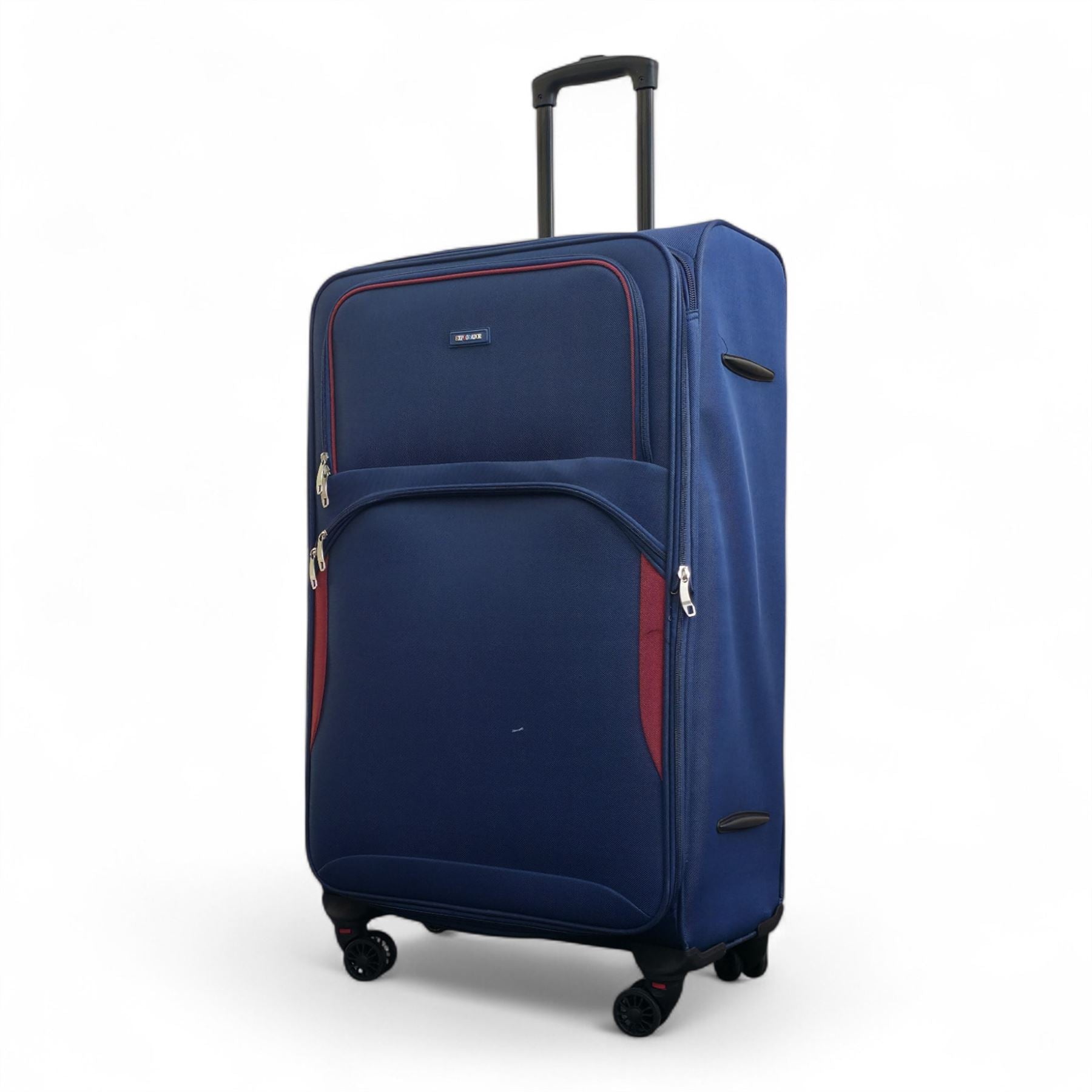 Gosford Large Soft Shell Suitcase in Navy Blue