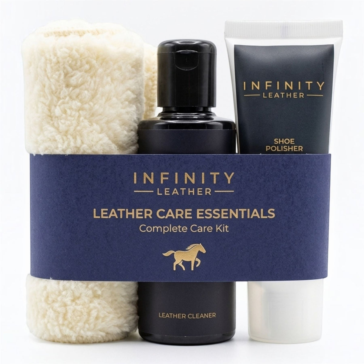 Leather Cleaner, Polish & Glove Smooth Leather Kit