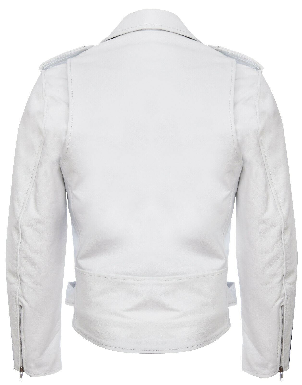 Mens Cow-Hide Brando Biker Jacket -Sandy