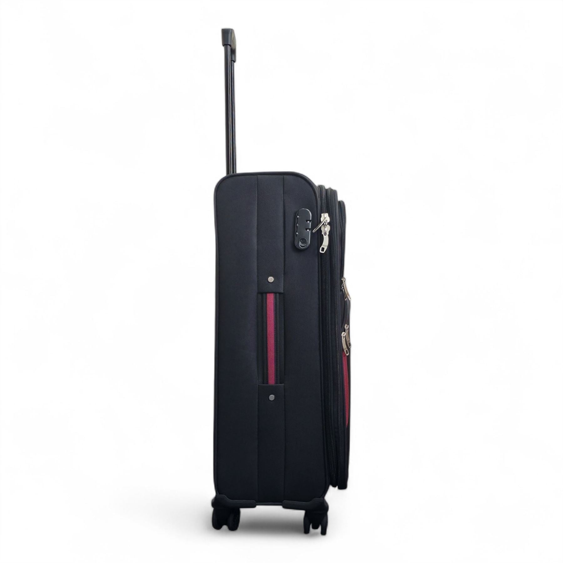 Gosford Medium Soft Shell Suitcase in Black