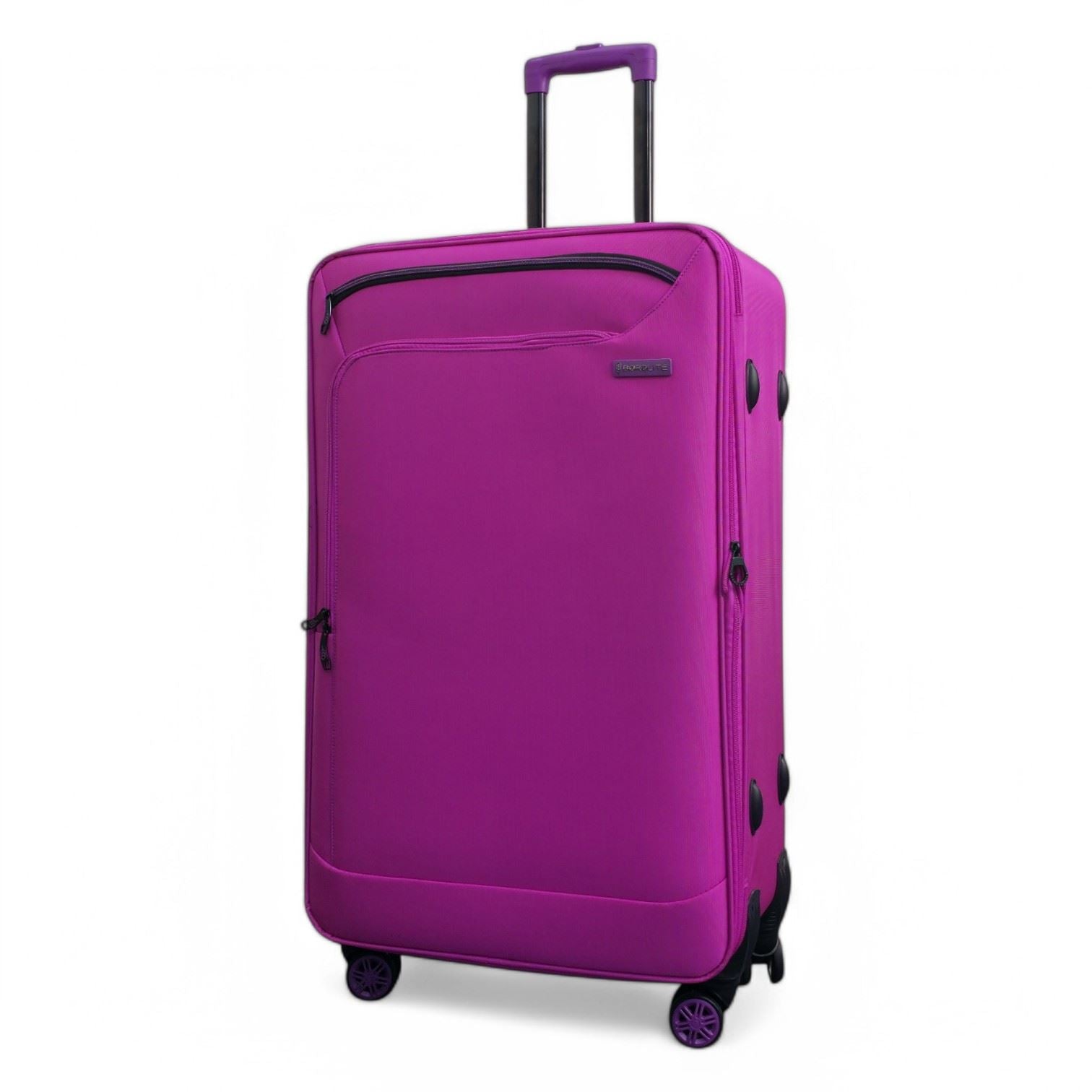 Handa Large Soft Shell Suitcase in Pink