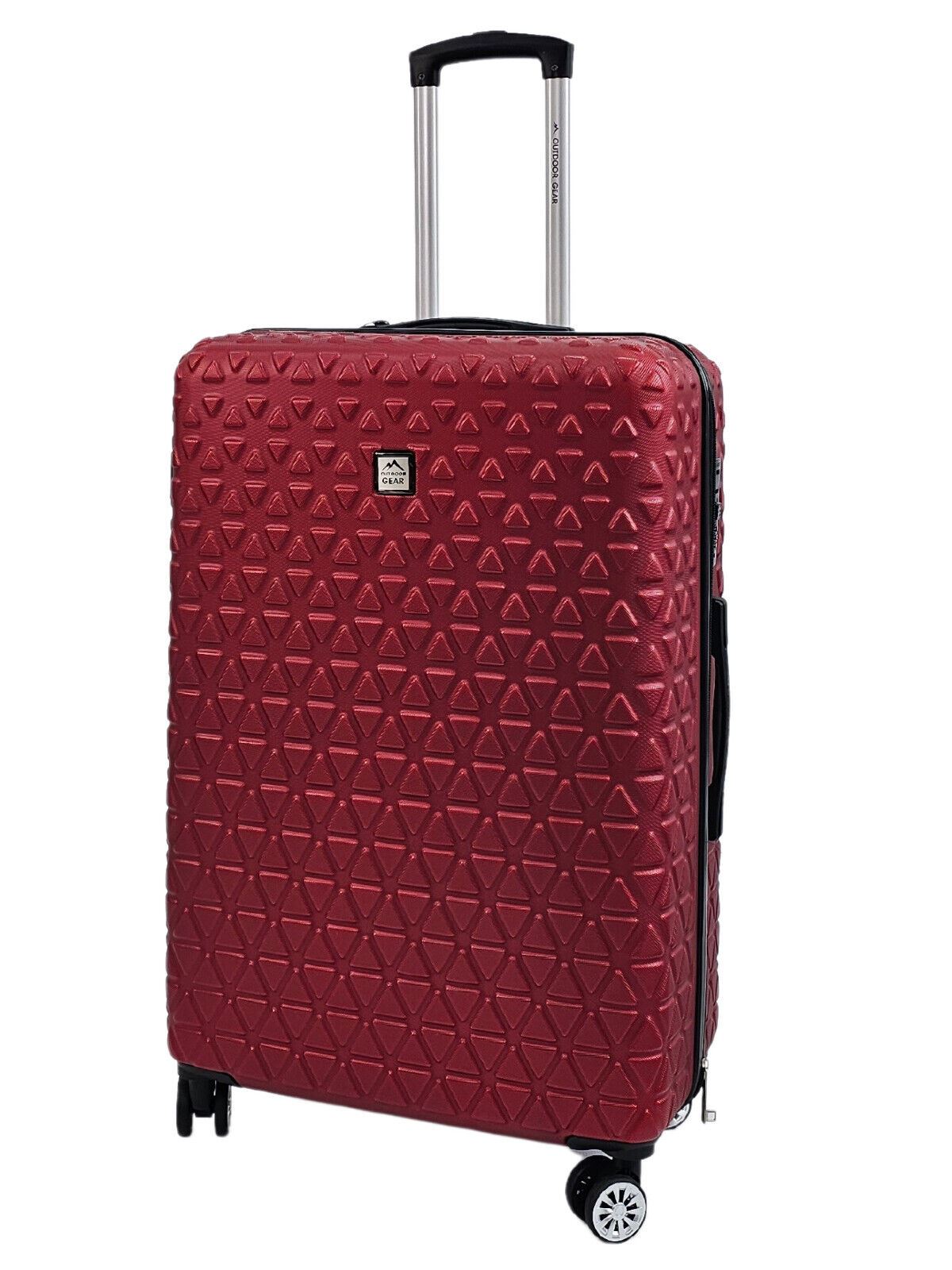 Adamsville Large Hard Shell Suitcase in Burgundy