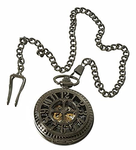 Automatic Pocket Watch Mechanical Peaky Blinders Vintage Double Hunter