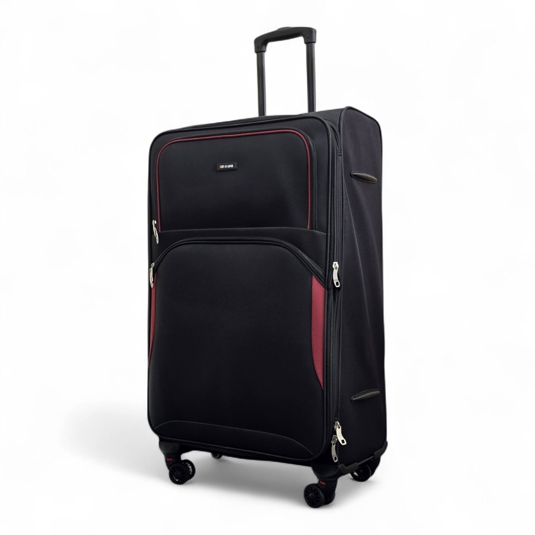 Gosford Large Soft Shell Suitcase in Black