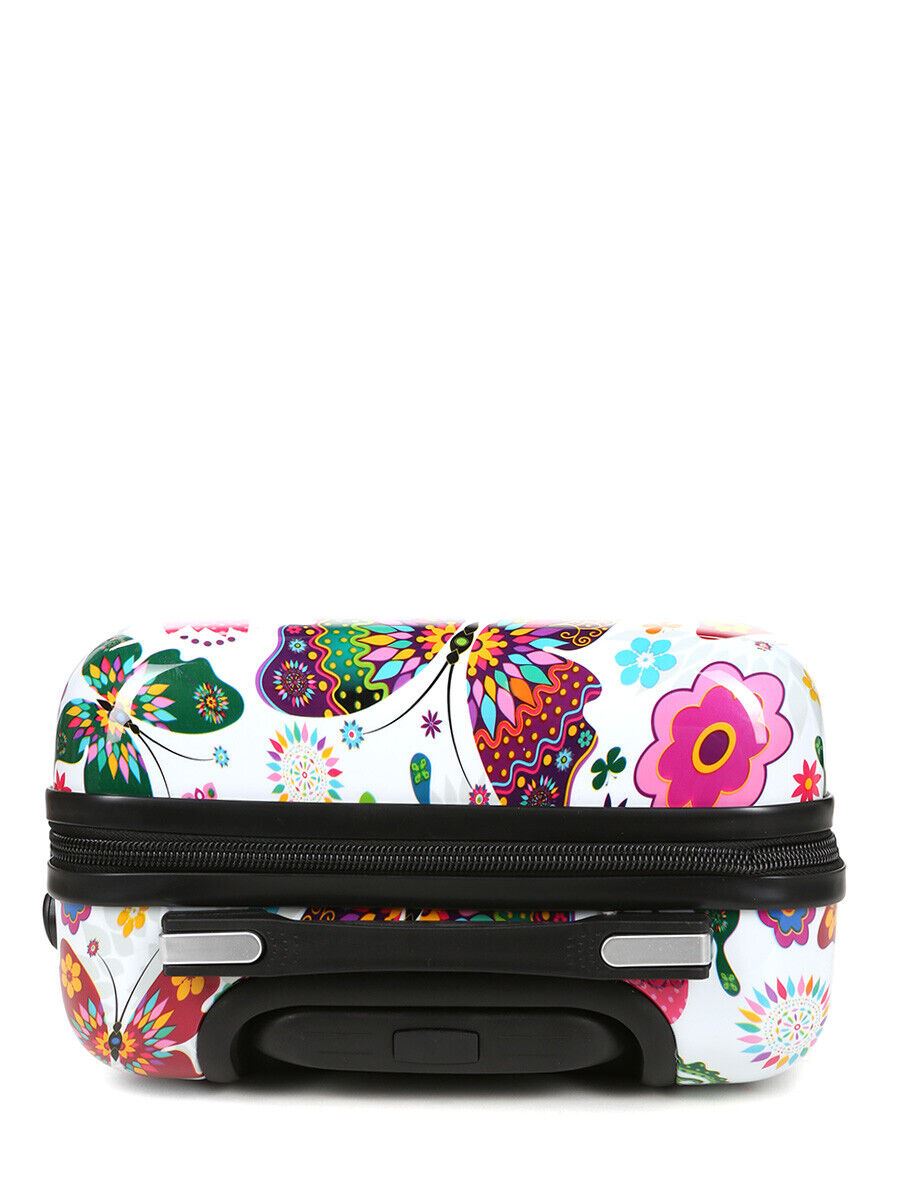 Hard Shell Printed Dual 4 Wheel Luggage Suitcase