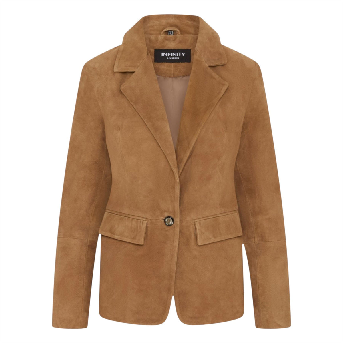 Womens Soft Goat Suede Leather Blazer Jacket-Kolkata