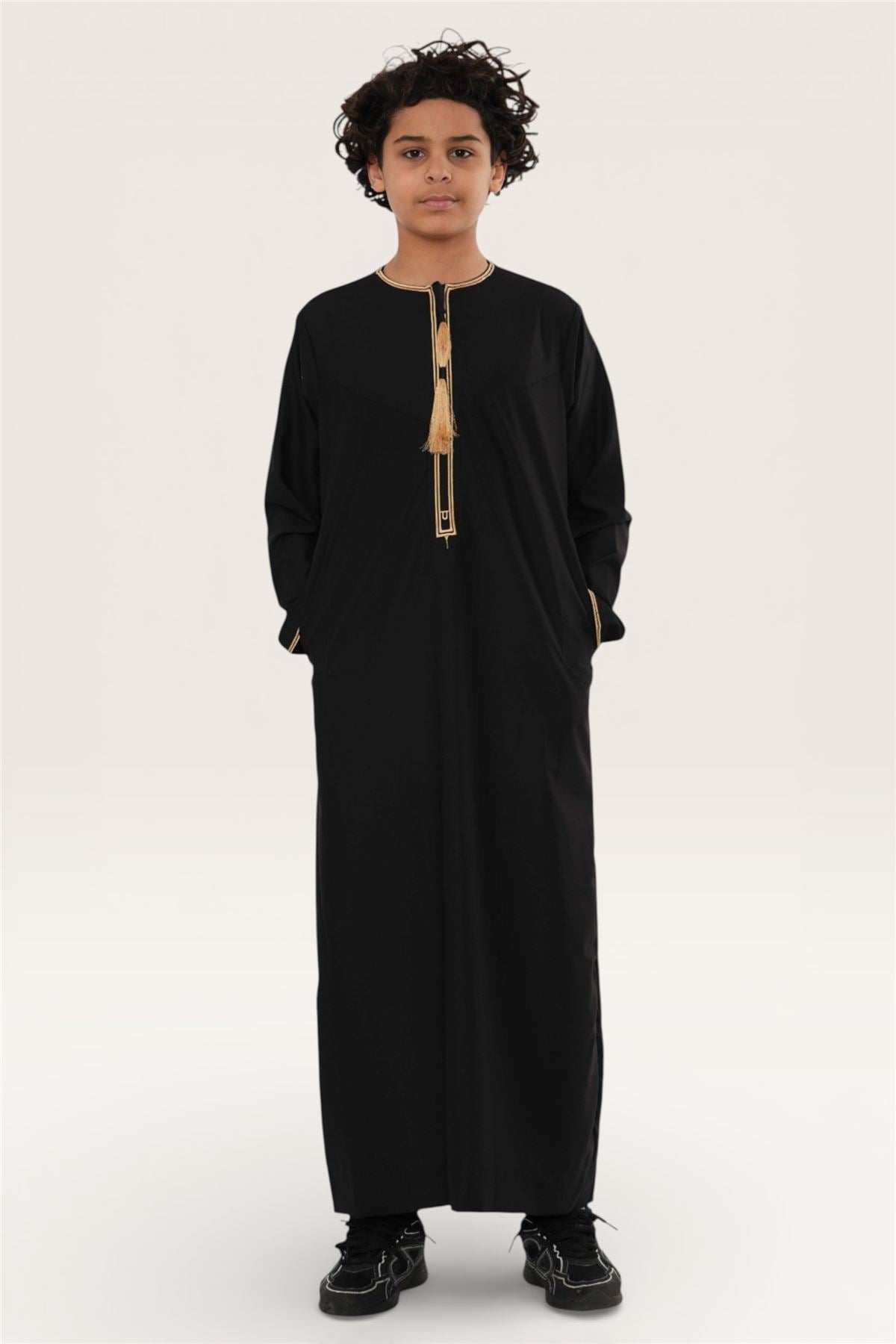 Kids Boys Ramadan Moroccan Thobe Robe Emirati Eid Jubba- TT-003