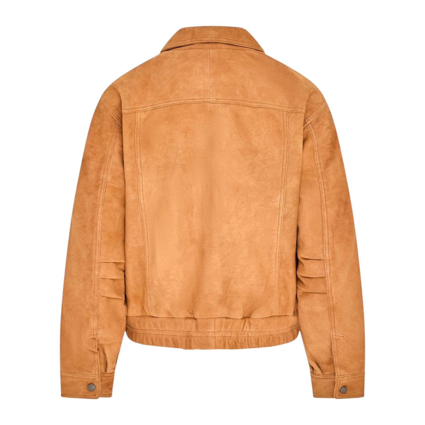 Womens Leather Biker Bomber Oversized Jacket - Blouson