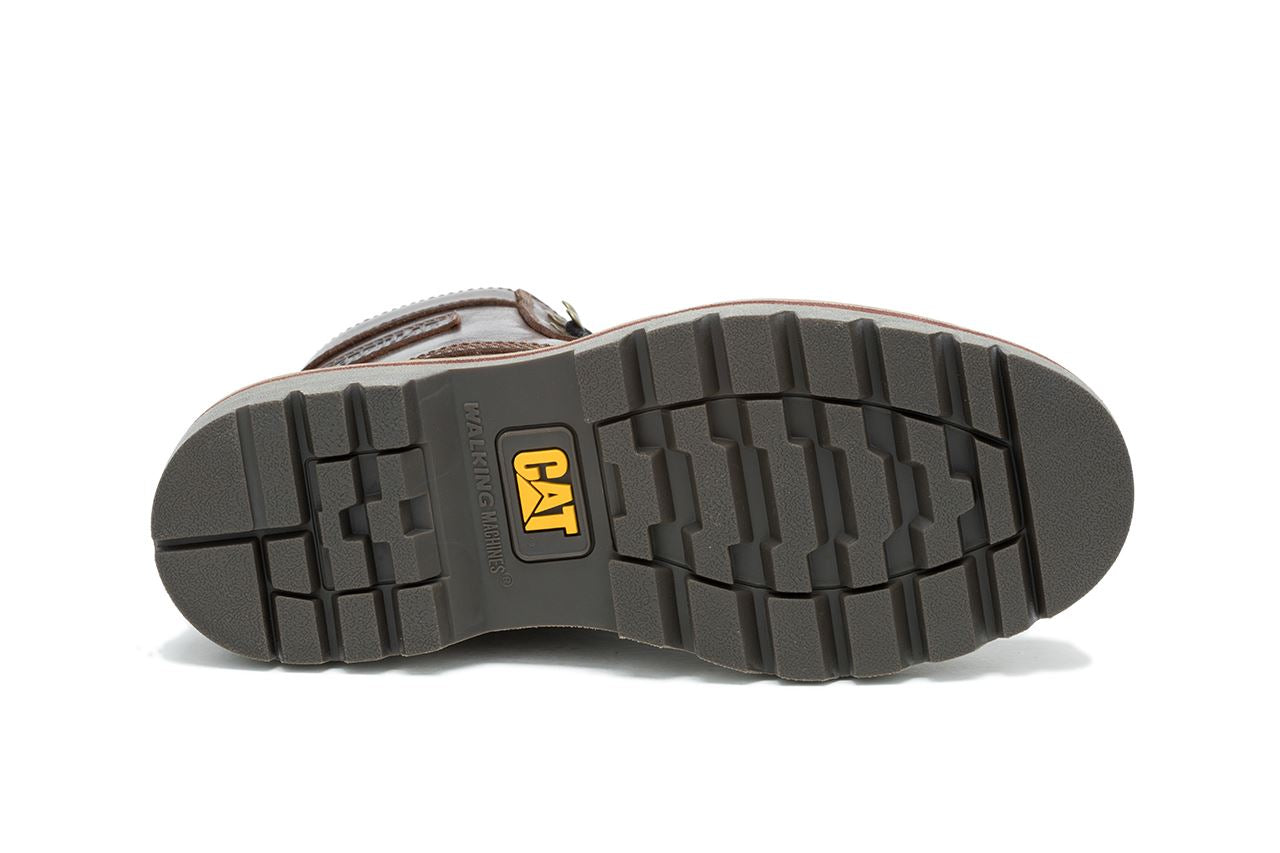 CAT (Caterpillar) Colorado Grader Waterproof Brown Leather Boots
