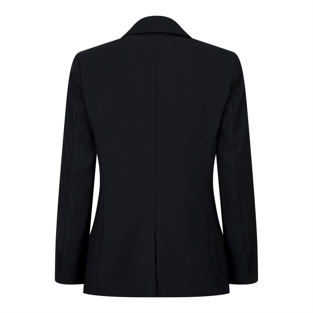 Boys 3 Piece Plain Black Classic Retro Suit