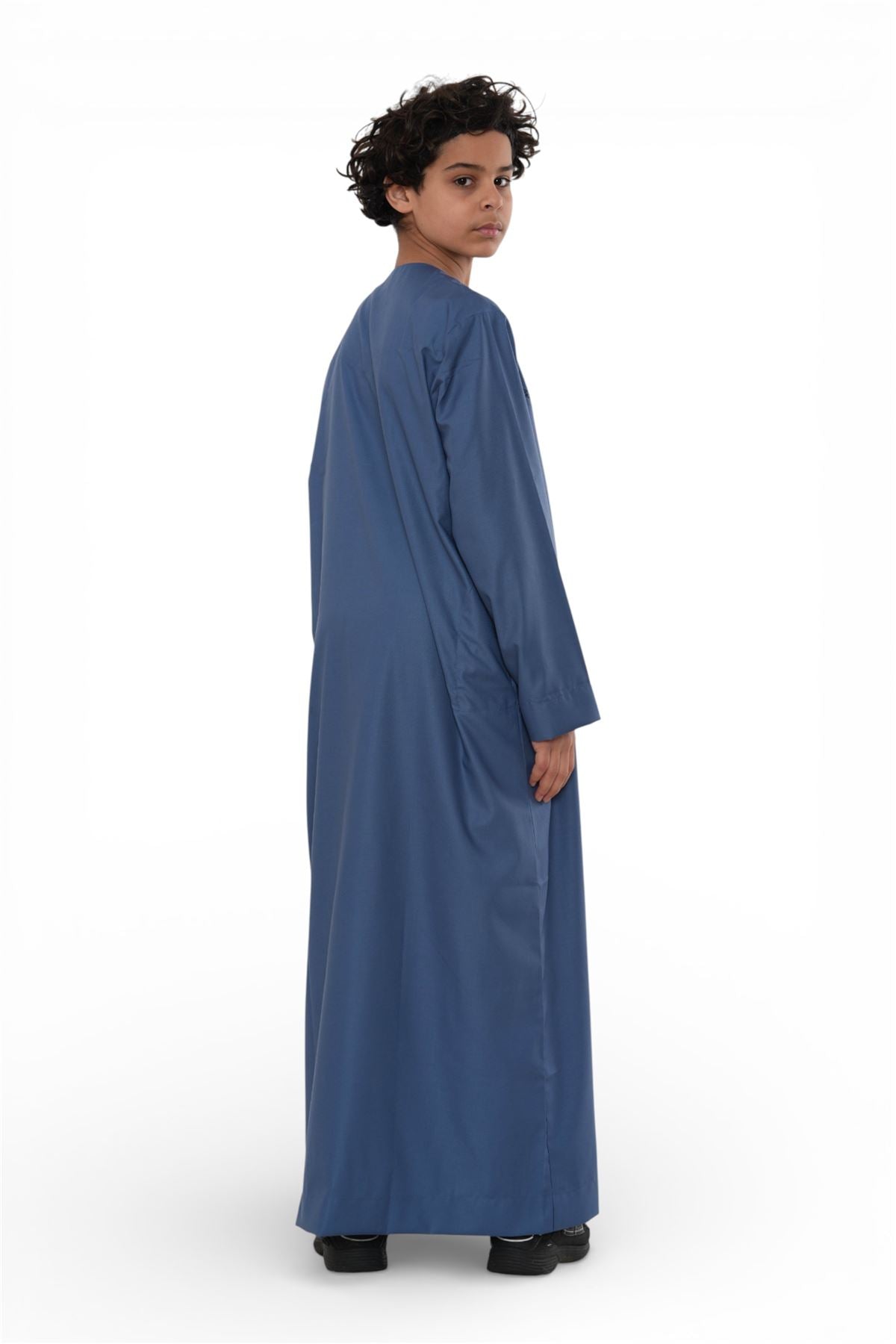 Kids Boys Moroccan Embroidered Djellaba Islamic Jubba Robe Tassel Ramadan Thobe