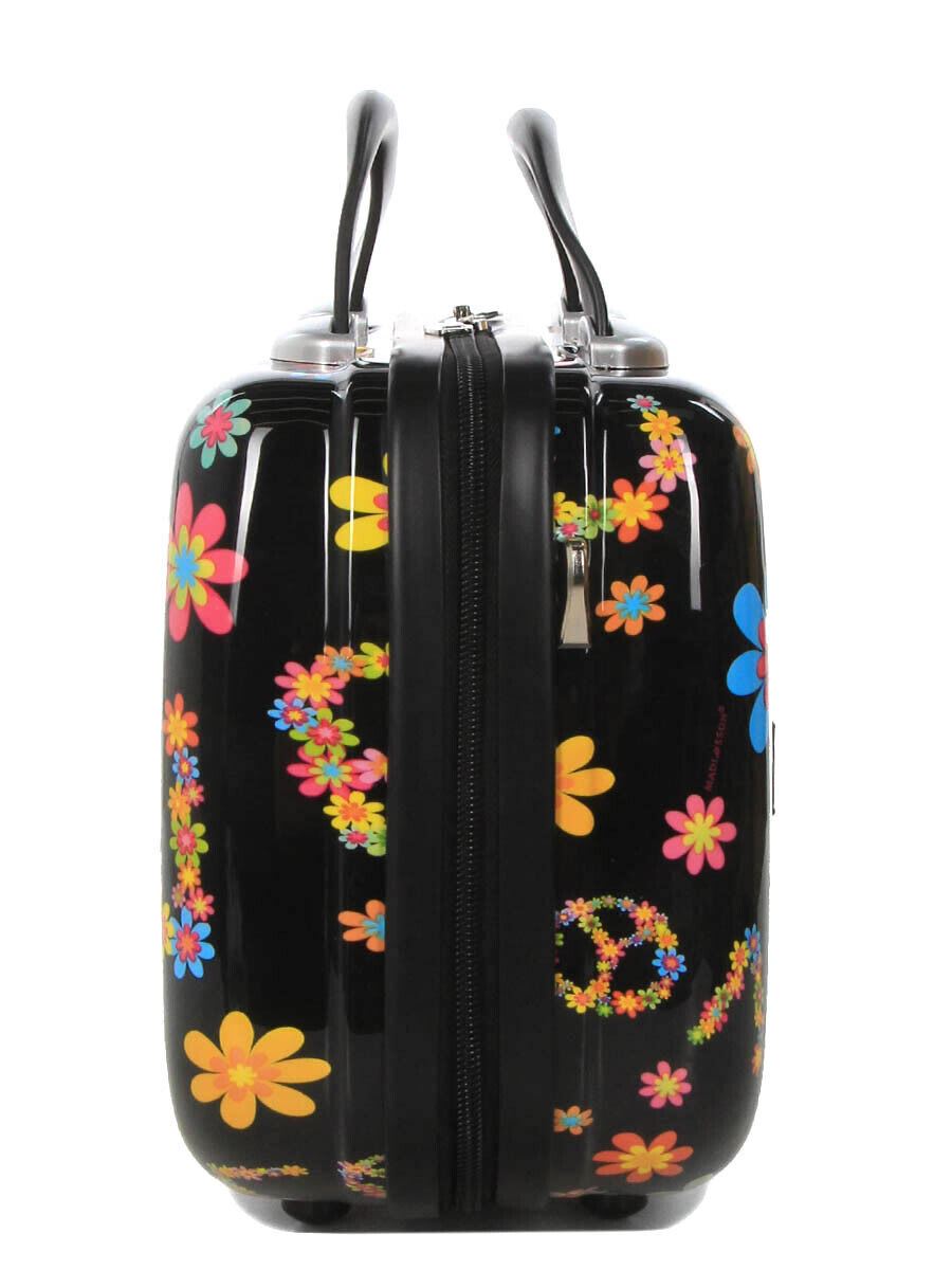 Hard Shell Printed Dual 4 Wheel Luggage Suitcase