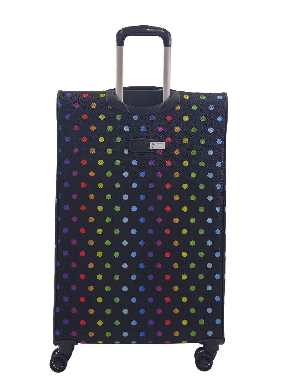 Ashville Large Soft Shell Suitcase in Dots
