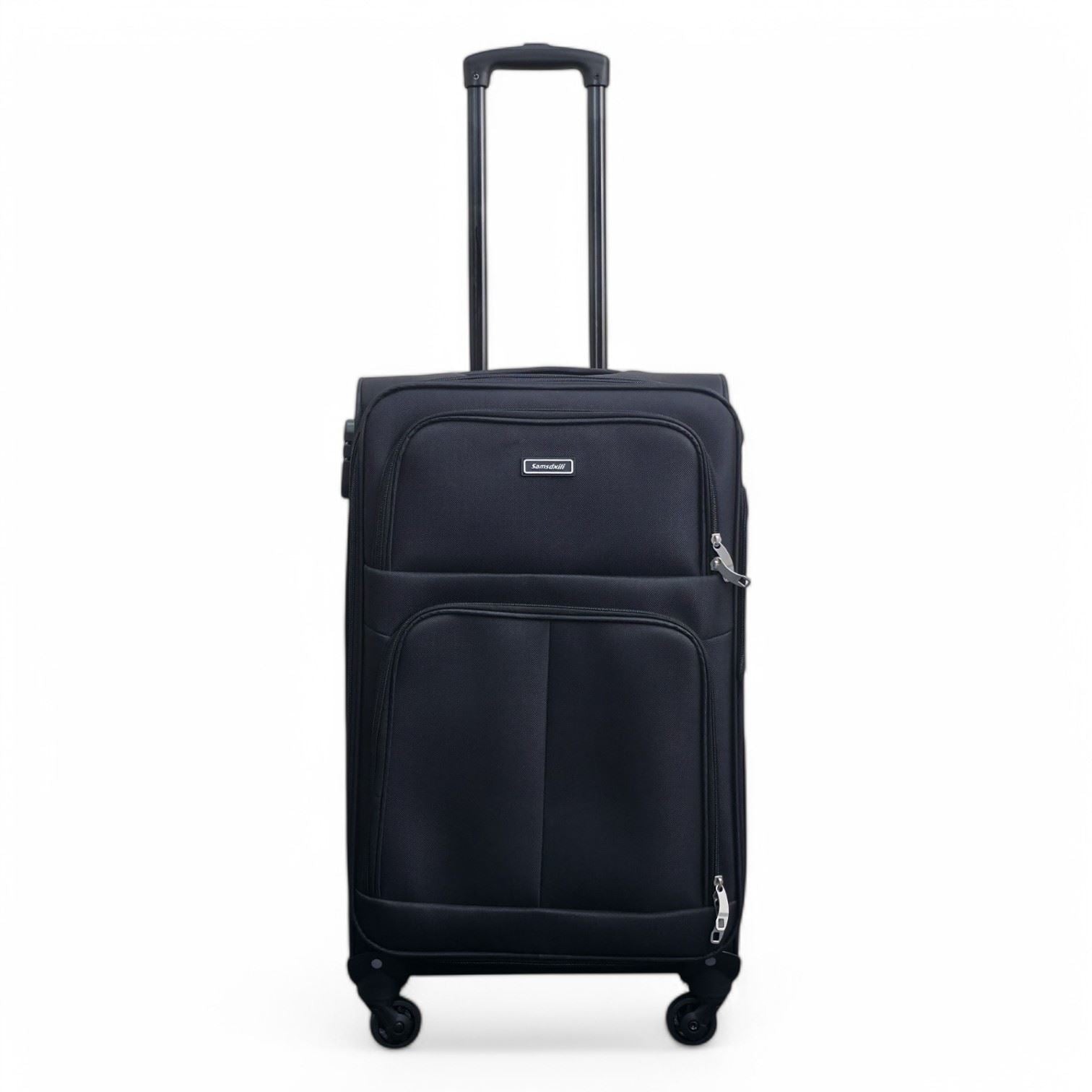 Tahara Medium Soft Shell Suitcase in Black