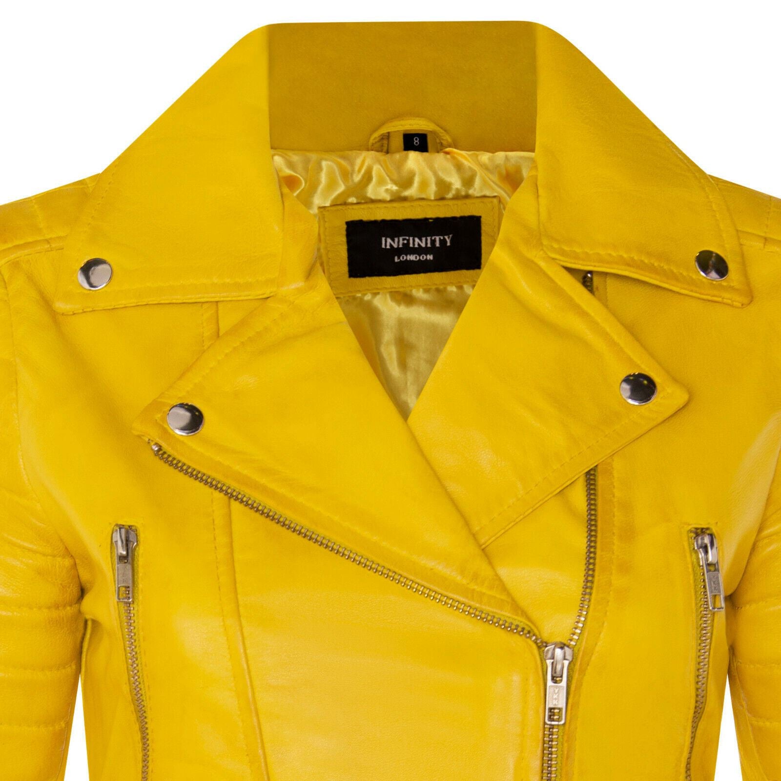 Womens Brando Cropped Leather Jacket-Longtown