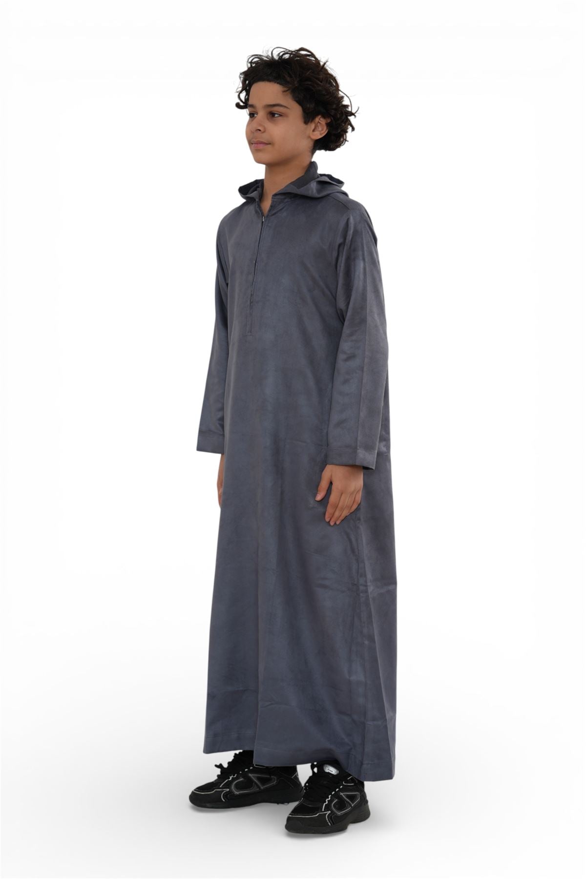 Kids Boys Hooded Eid Moroccan Jubba Robe Ramadan Eid Thobe - K-HM12
