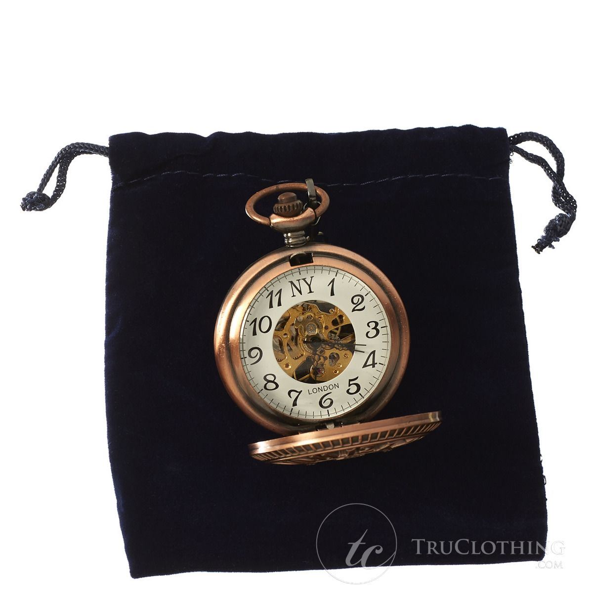 Automatic Pocket Watch Mechanical Peaky Blinders Vintage Double Hunter