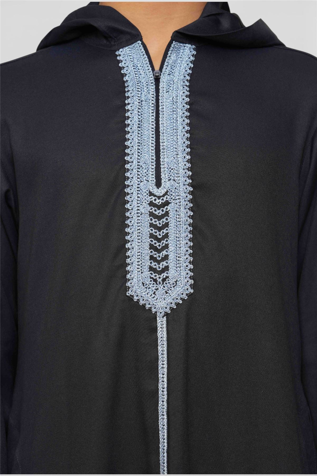 Kids Boys Eid Hooded Moroccan Thobe Robe Djellaba Ramadan Jubba- K-HM3