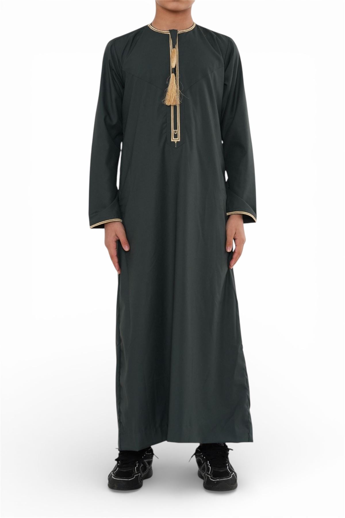 Kids Boys Ramadan Moroccan Thobe Robe Emirati Eid Jubba- TT-003