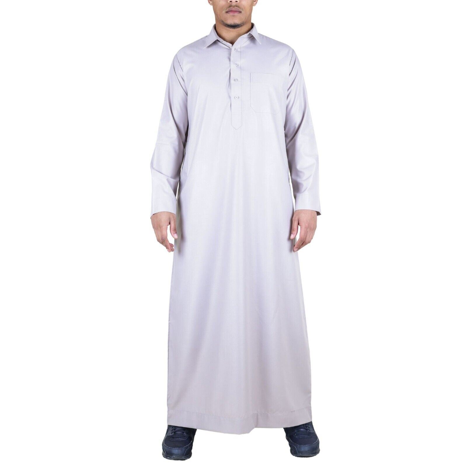 Mens Thobe Jubba Saudi Ramadan Eid Islamic Kaftan Kaudara Arabic Jubbah