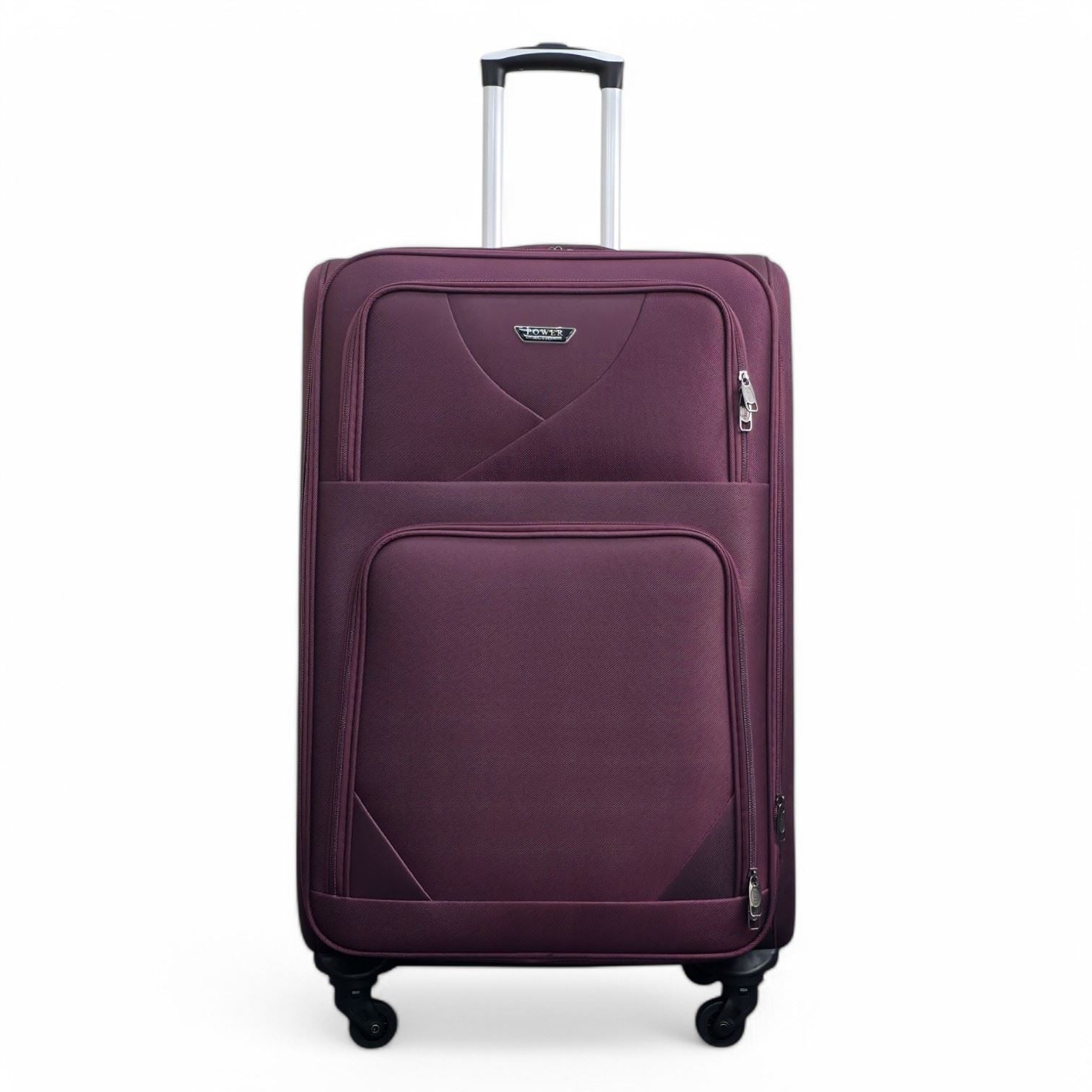 Nagoya Large Soft Shell Suitcase in Purple