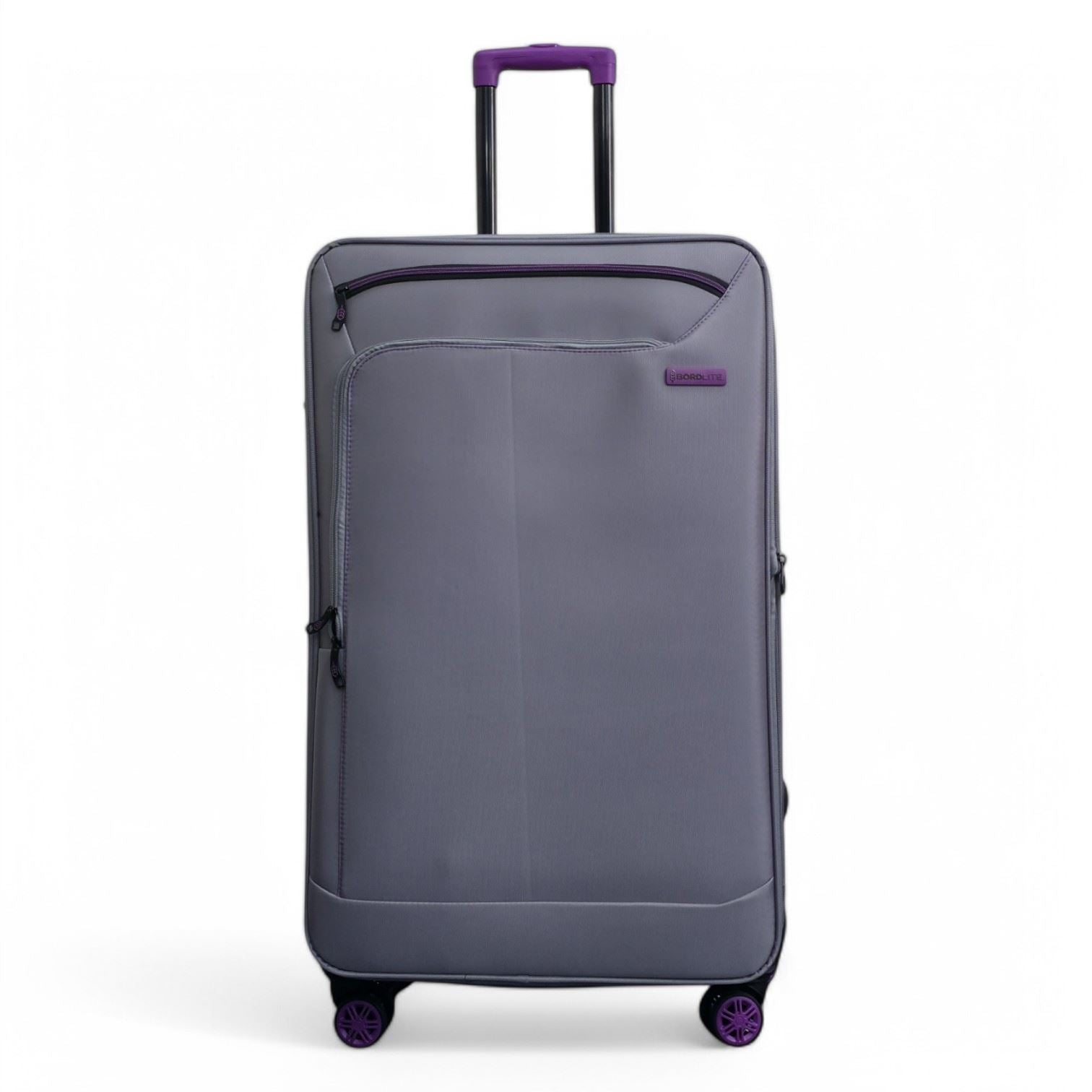 Handa Large Soft Shell Suitcase in Grey