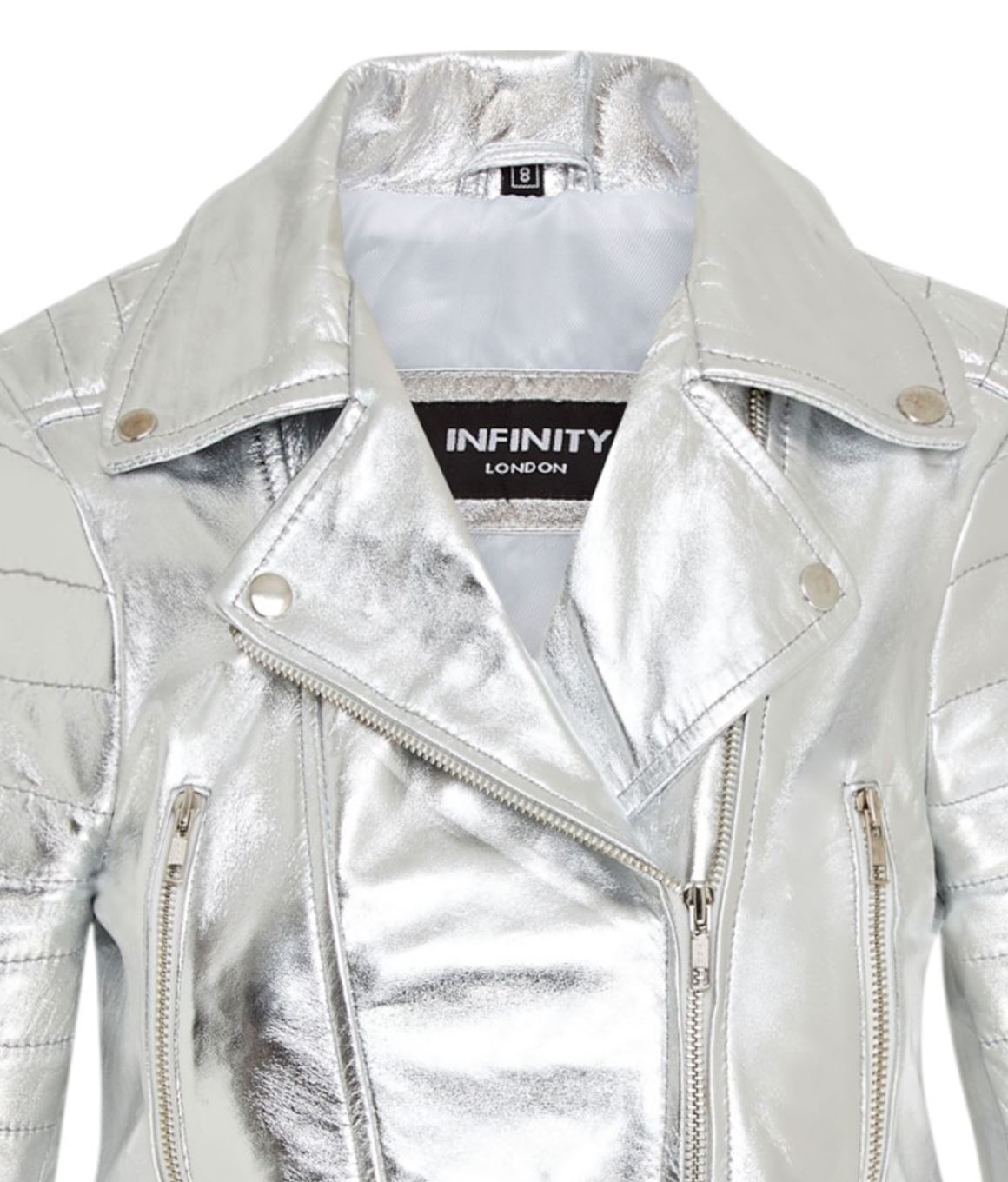 Womens Brando Cropped Leather Jacket-Longtown