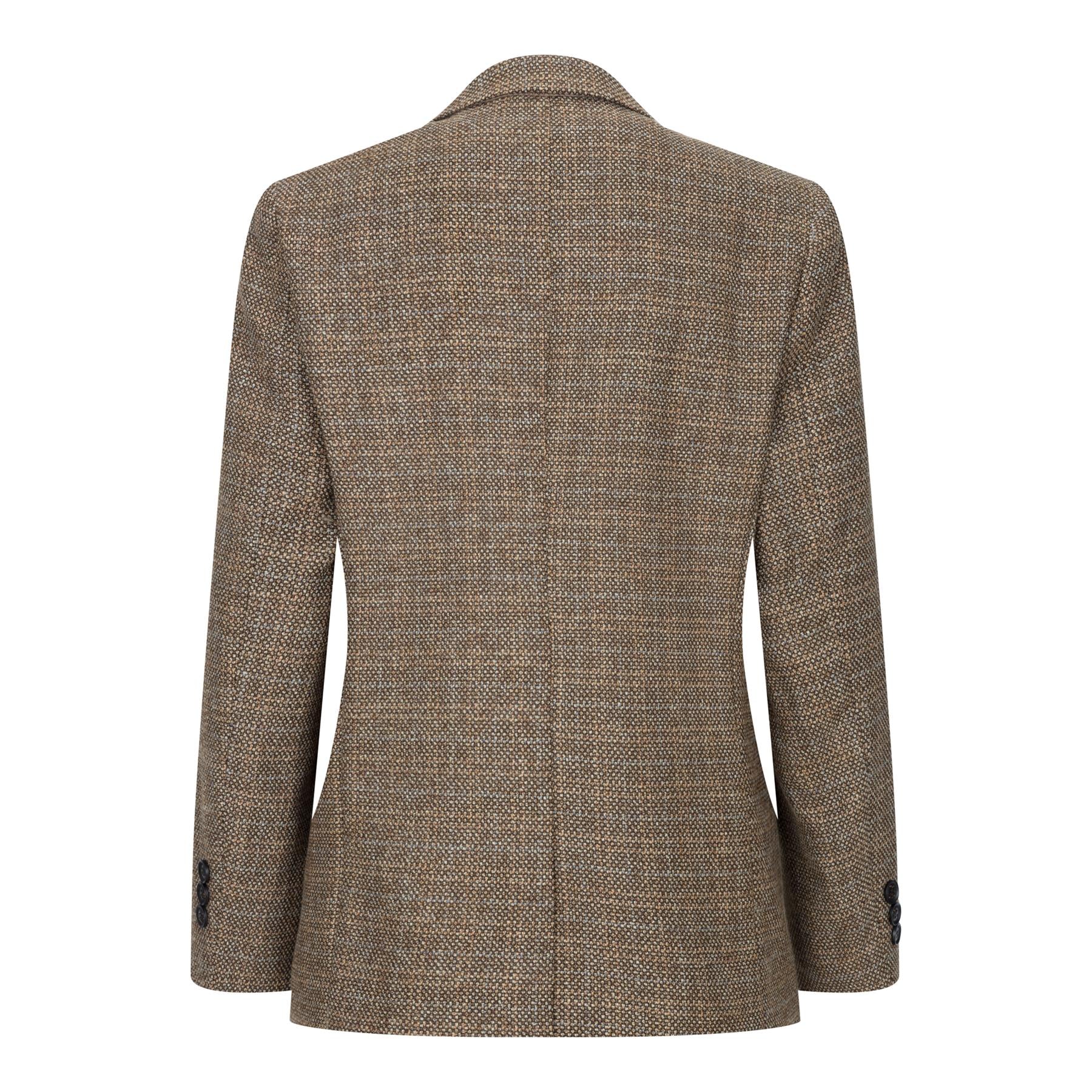 Boys 3 Piece Brown Tweed Check Vintage Retro Suit