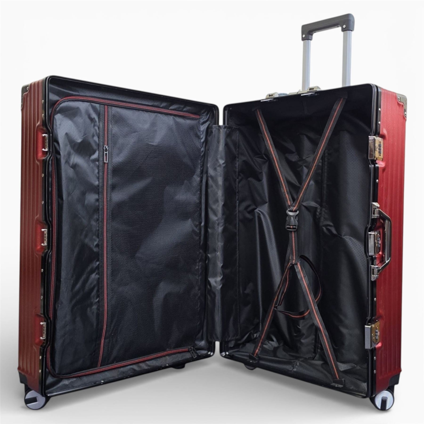 Airdrie Large Hard Shell Suitcase in Red