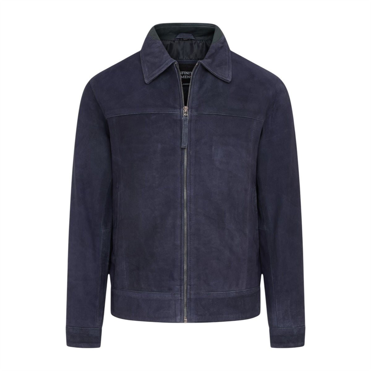 Mens Retro Classic Suede Leather Harrington Biker Jacket - Bryne