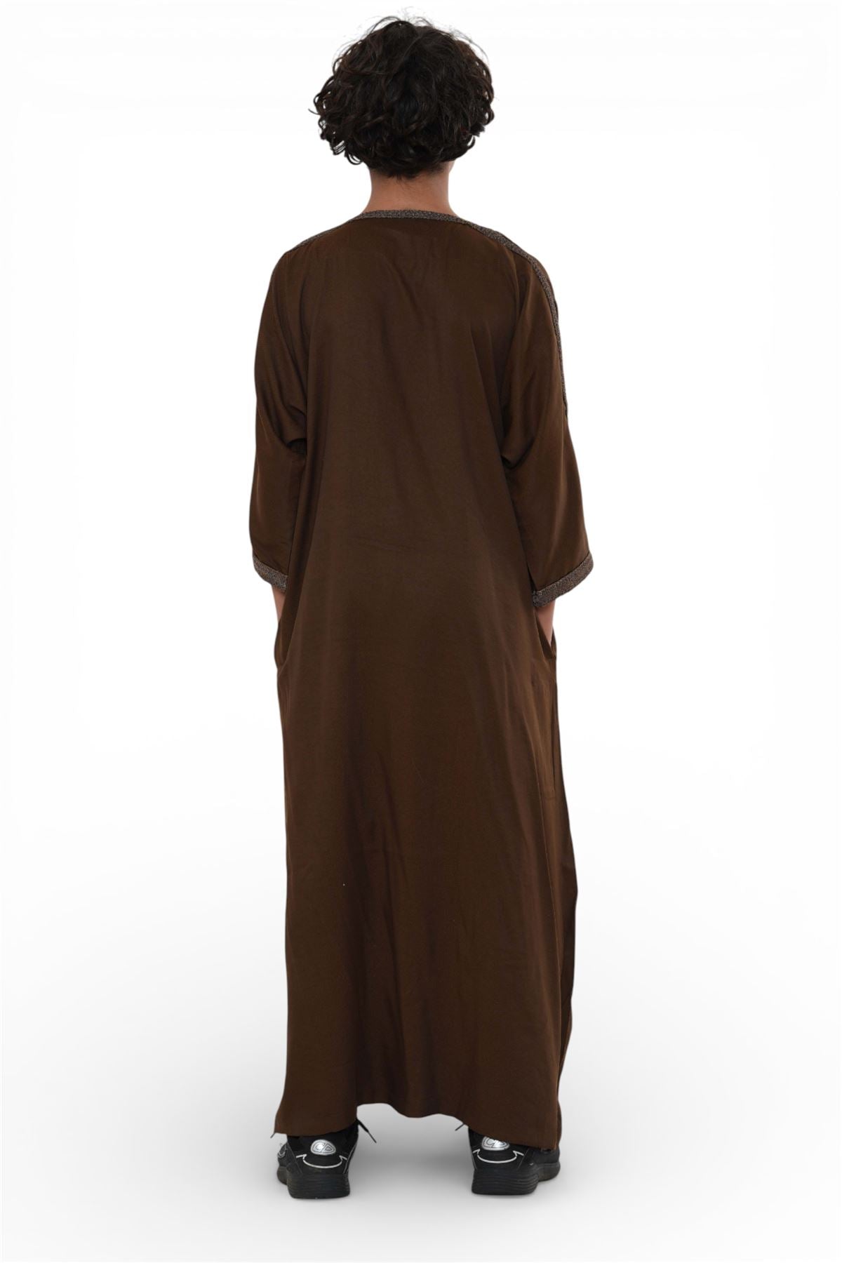 Kids Boys Ramadan Moroccan Thobe Robe Djellaba Gandoura Eid Jubba- K-HM67