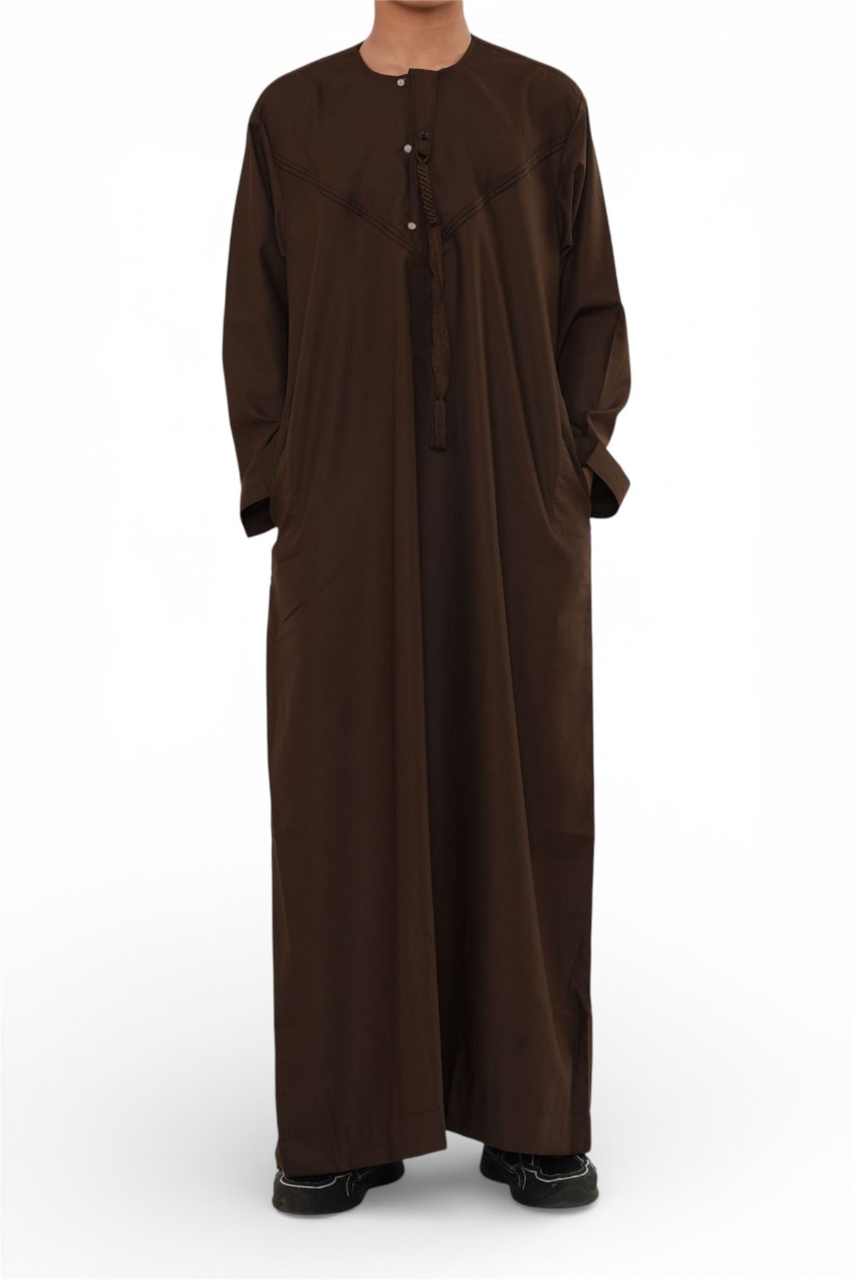 Kids Boys Eid Moroccan Jubba Robe Djellaba Ramadan Eid Thobe - K-HM11